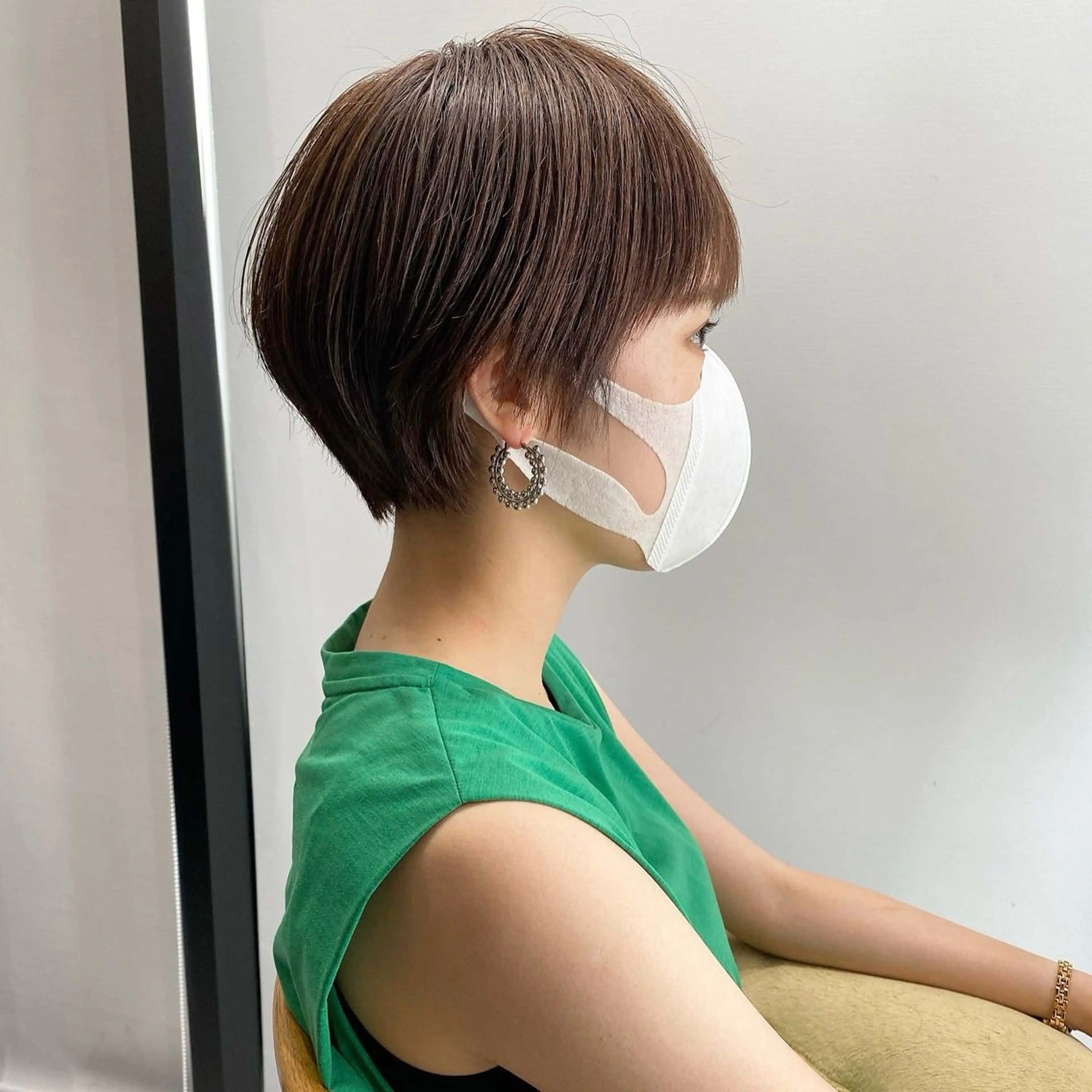 ショート ハイライト 髪質改善 レイヤーカット ショートヘア ショート職人 美容師【KENTA】のヘアスタイル