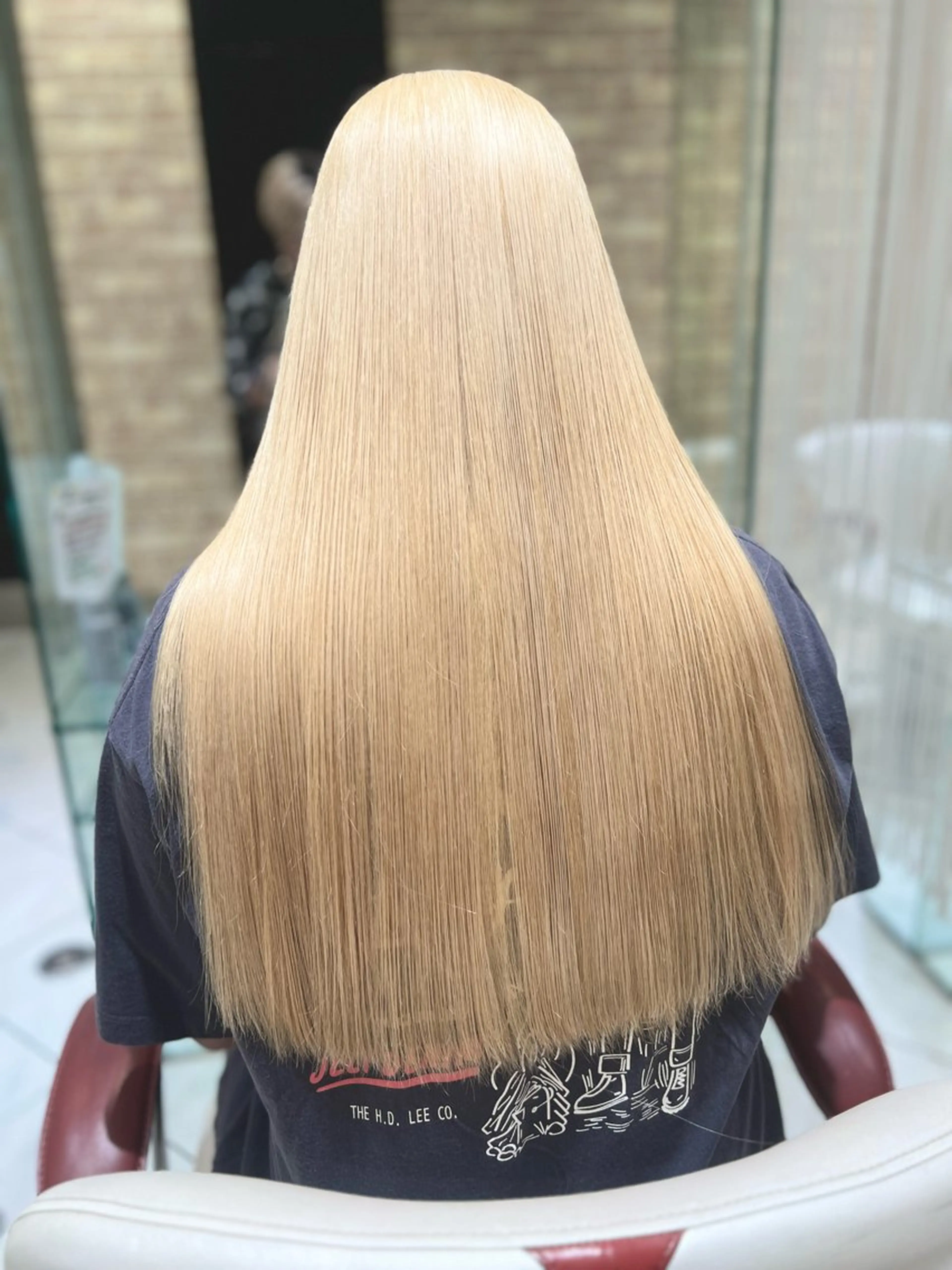 ロング カラー バレイヤージュ ブリーチ 抜きっぱなしブロンド ブロンド ダブルカラー ボブ/ハイトーン髪質 改善/越谷✨クラモチのヘアスタイル