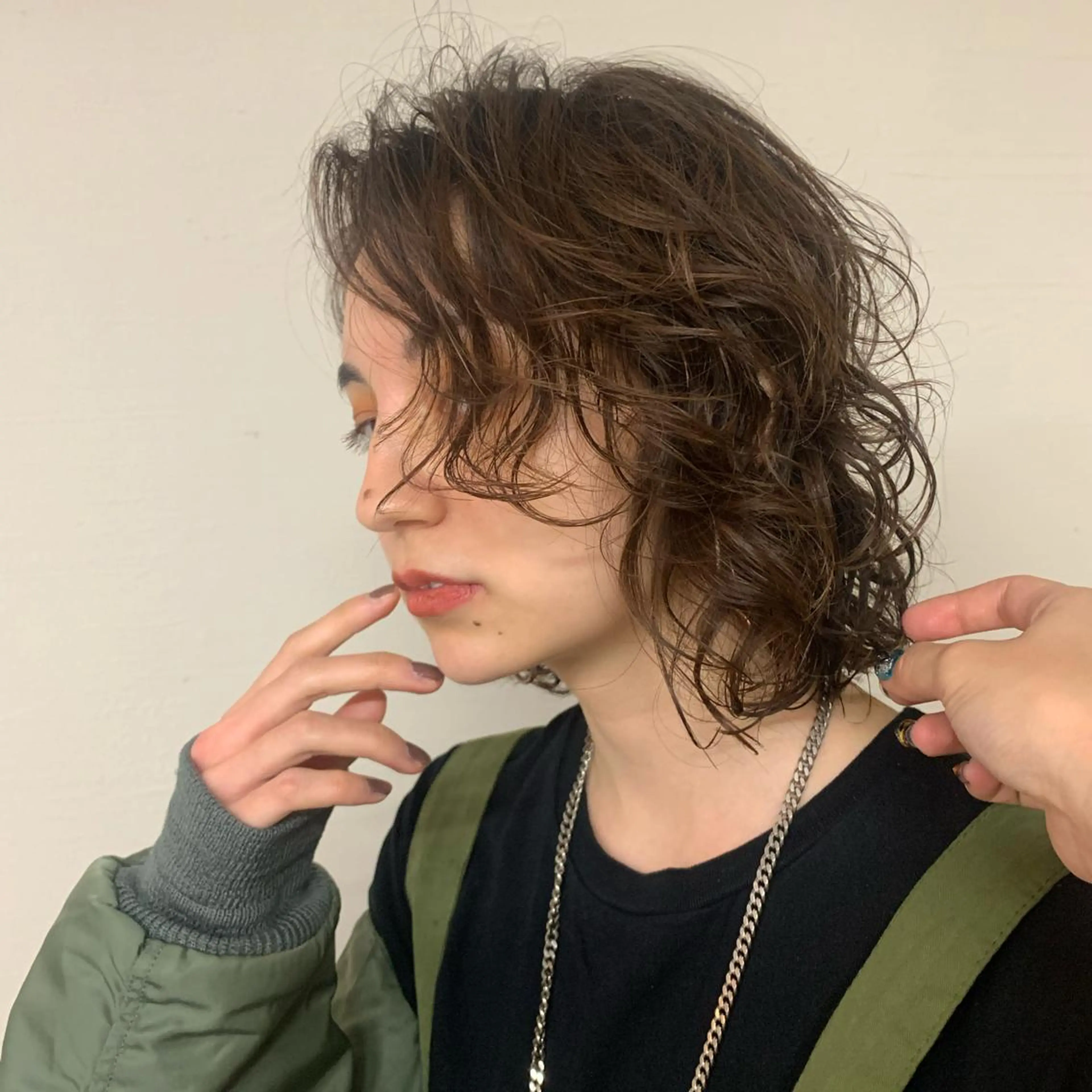 ミディアム カラー パーマ パーマ ［girl］ MIKIのヘアスタイル