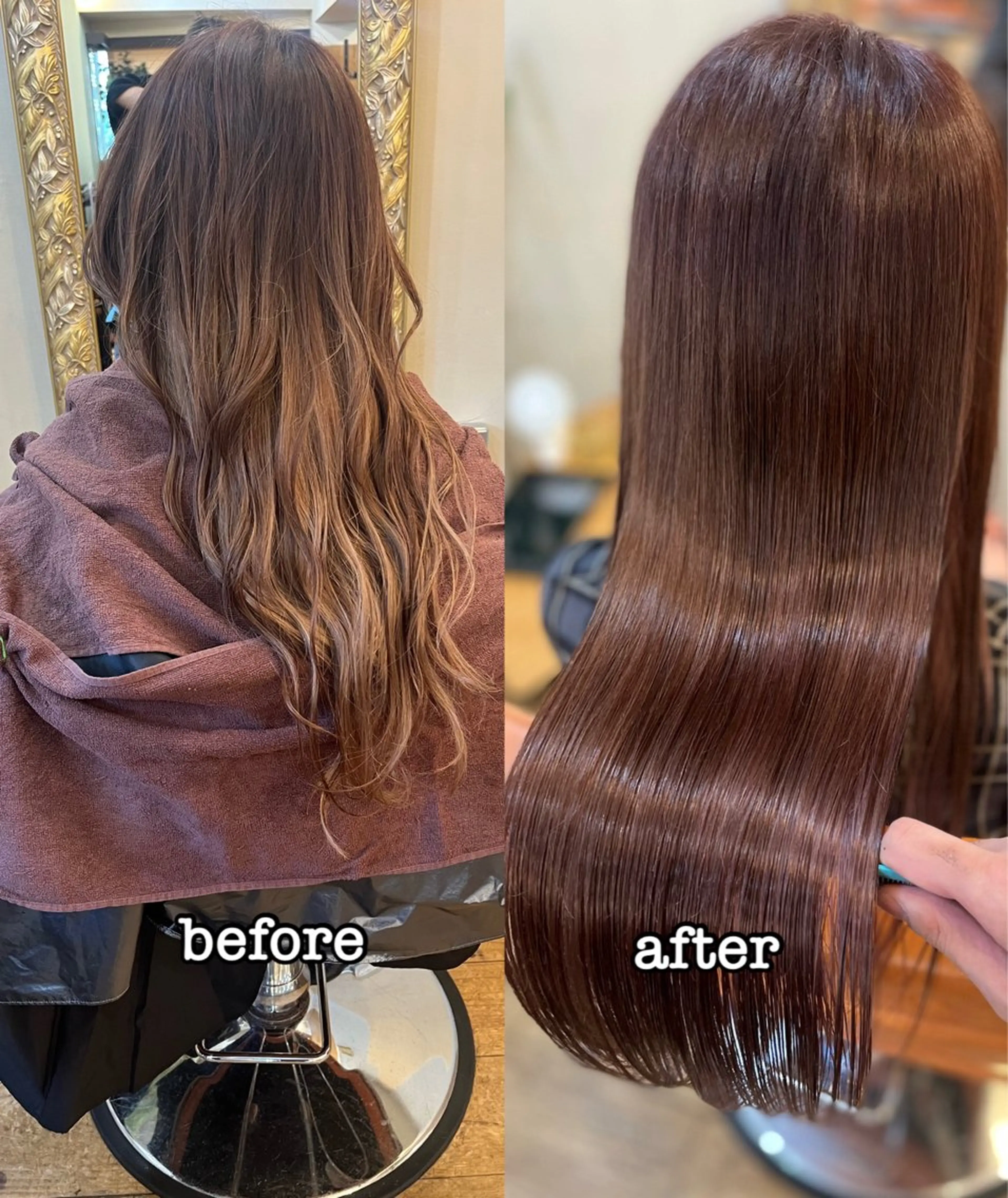 ロング ⚪️髪質改善 縮毛 店長 コウ⚪️のヘアスタイル