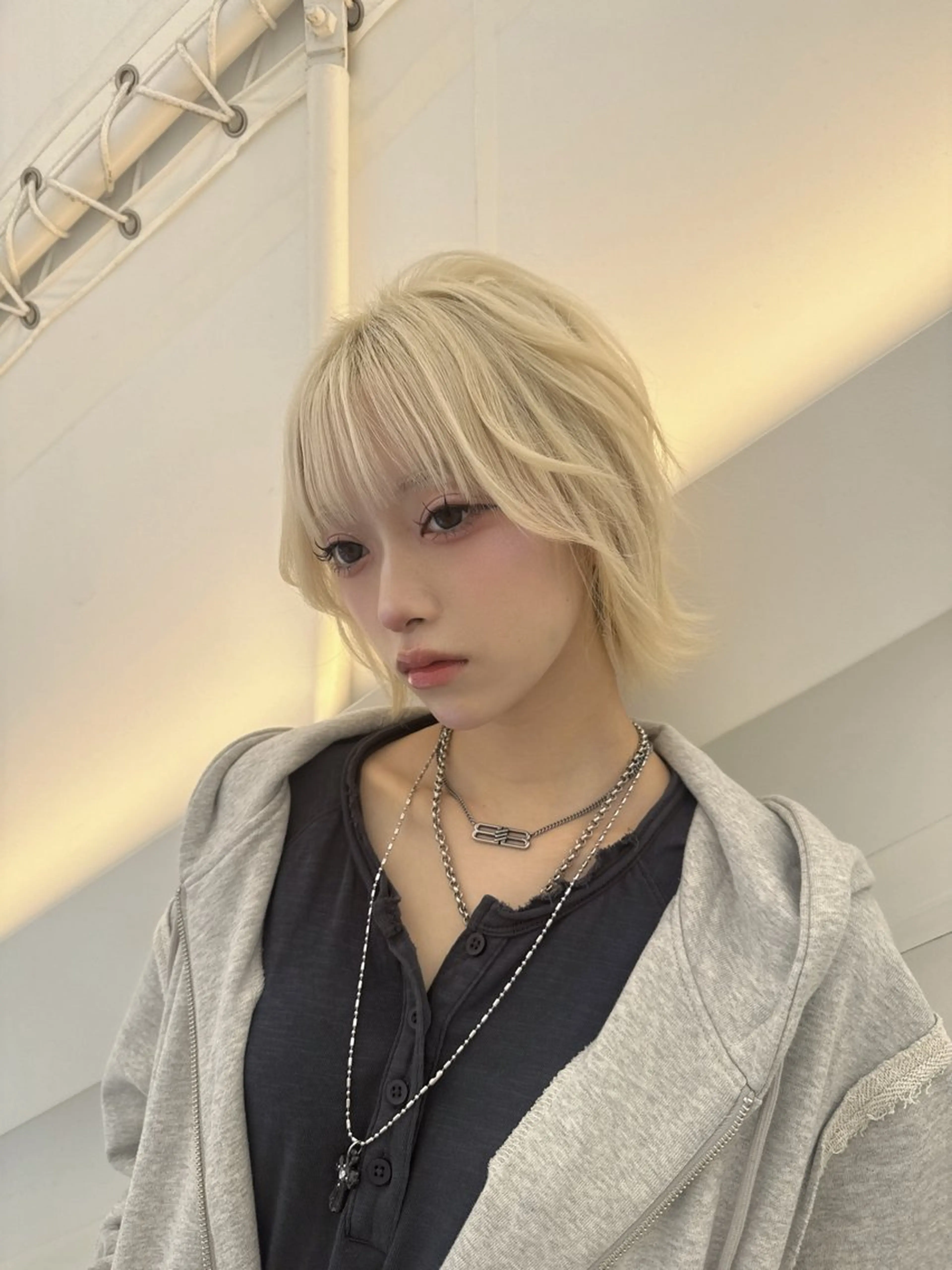 ショート カラー ベージュカラー ブリーチ ブロンド ケアブリーチ 透明感カラー カット ヘアカラー 💎透明感カラー特化 💎TAISEIのヘアスタイル