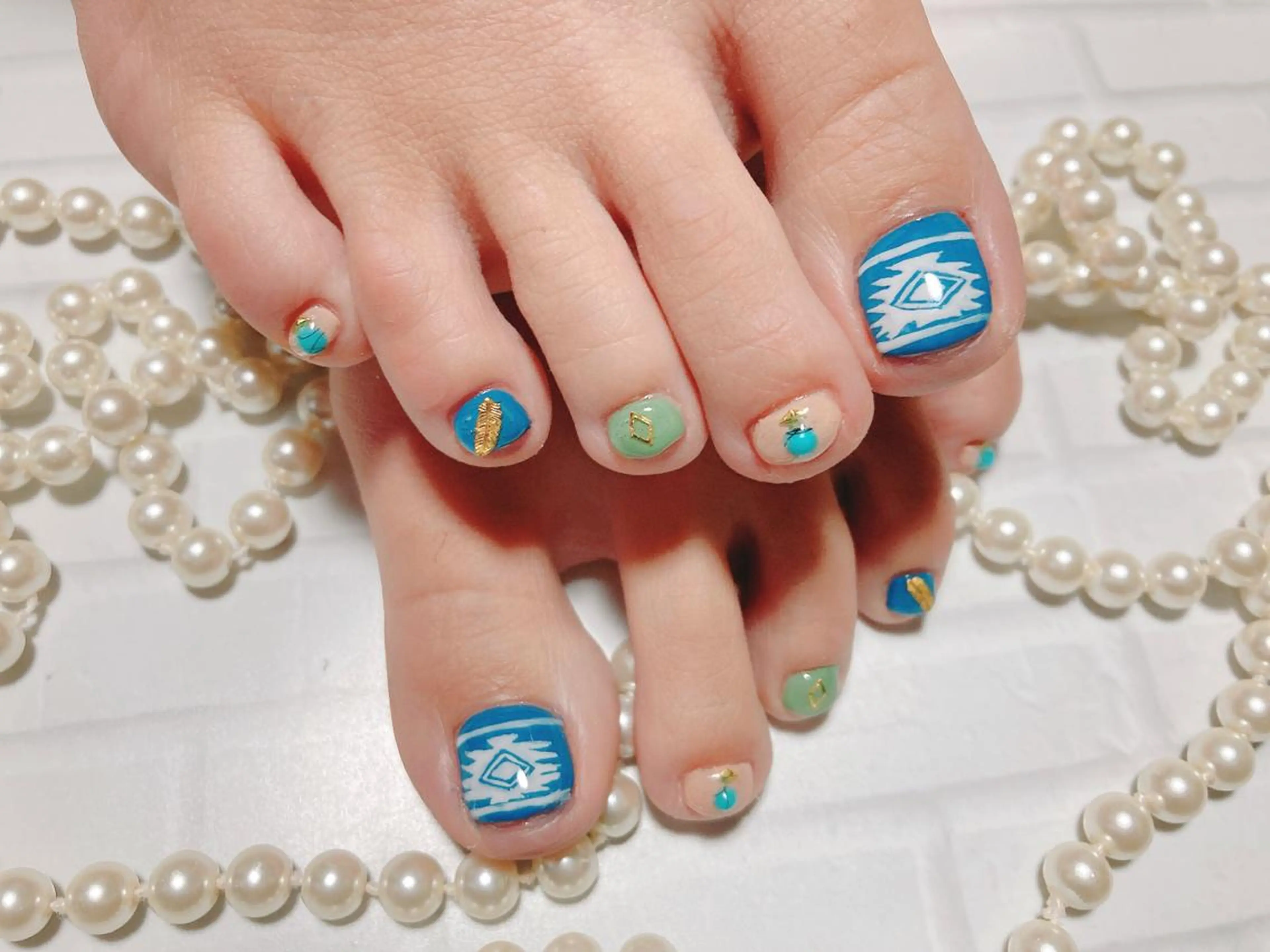 ネイル アートネイル フットネイル シンプルネイル ネイルサロン HARRYS所属・ネイル・脱毛サロン HARRYSのエステ・リラクイメージ