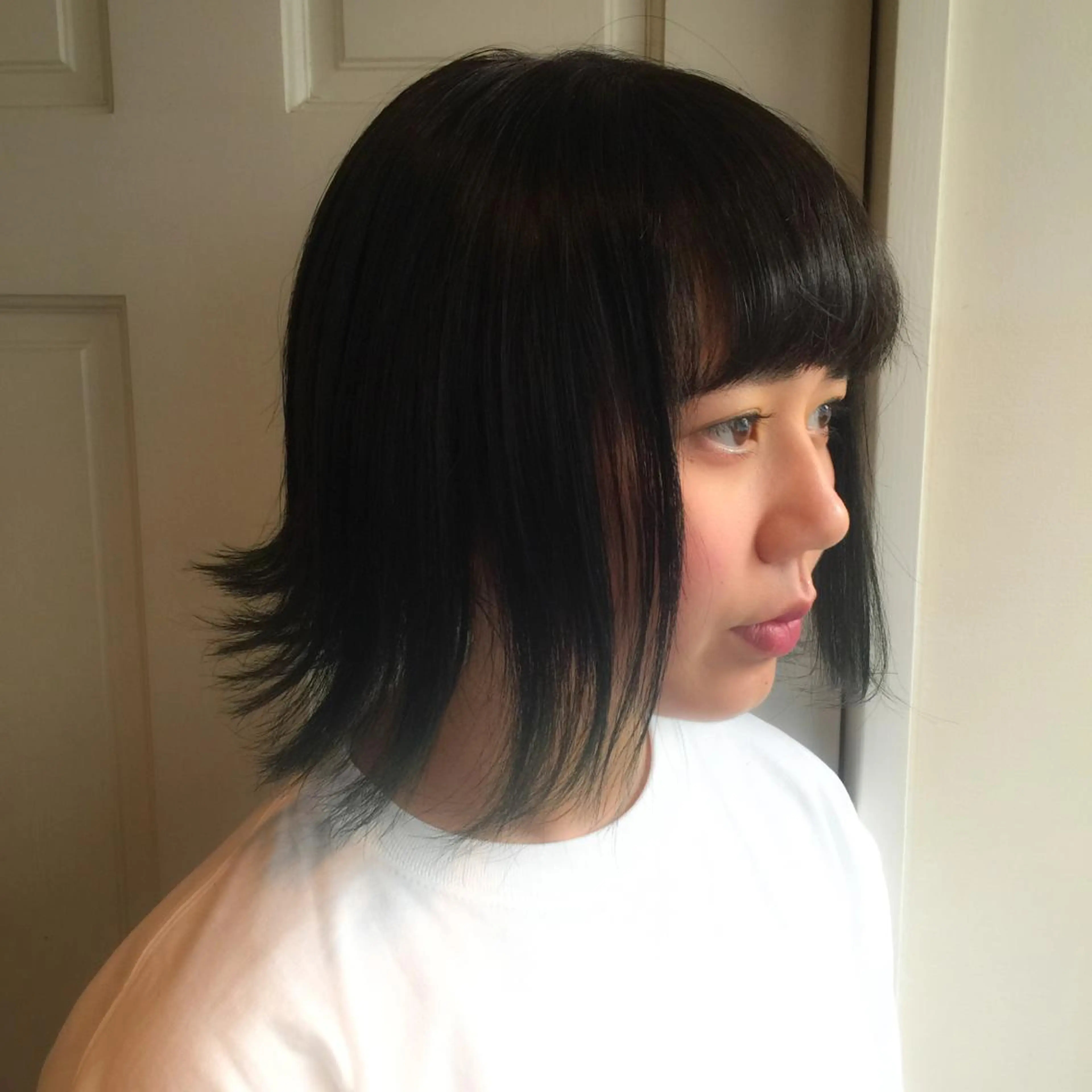 ミディアム カラー グラデーションカラー ホワイト&レイヤーカ ットエクステ長畠俊輔のヘアスタイル