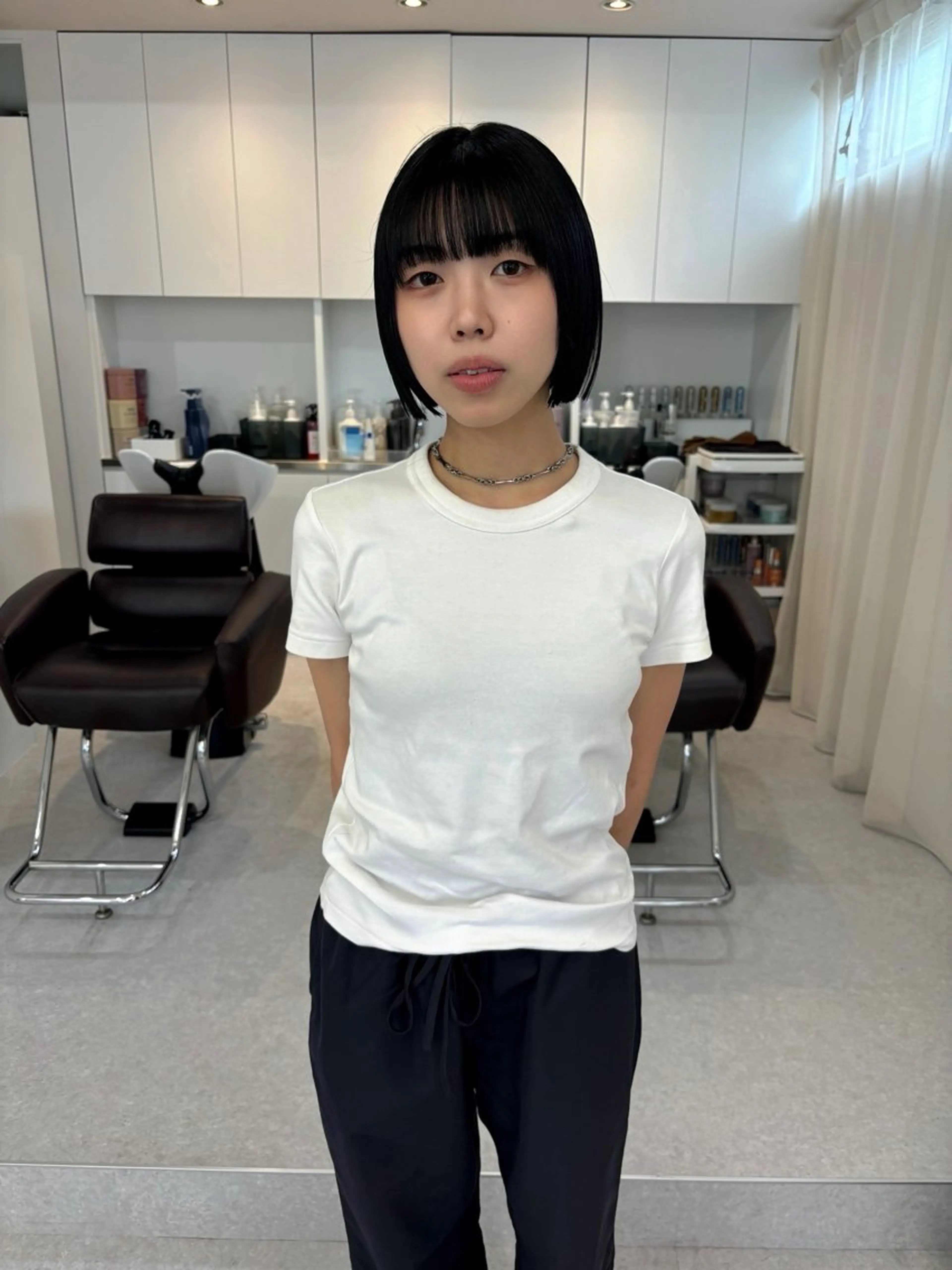 ショート ボブ カット masa/ボブ特化/ ぷつっとボブのヘアスタイル