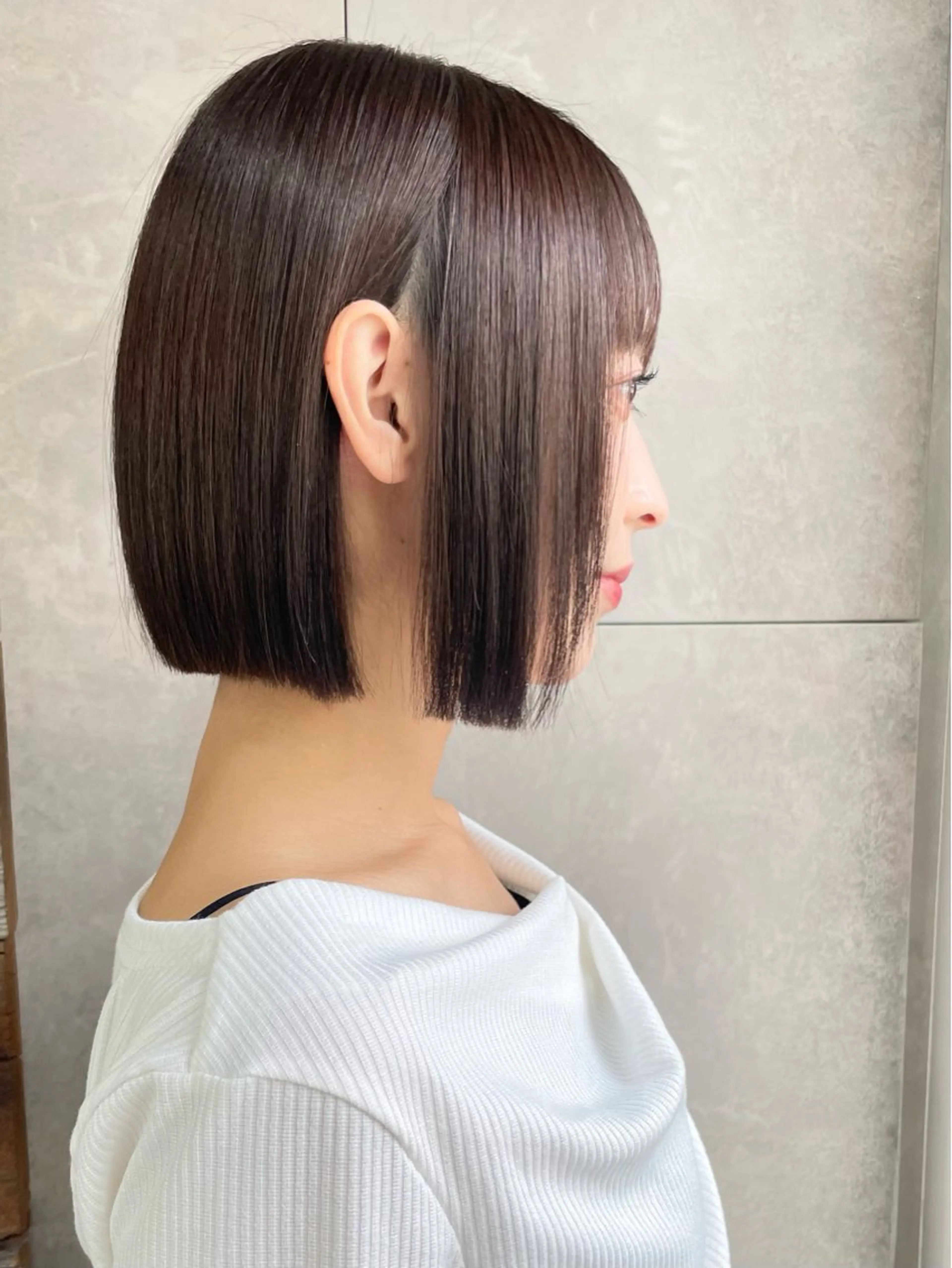 ショート ボブ ボブ/デザインカラー /表参道/新井美有紀のヘアスタイル