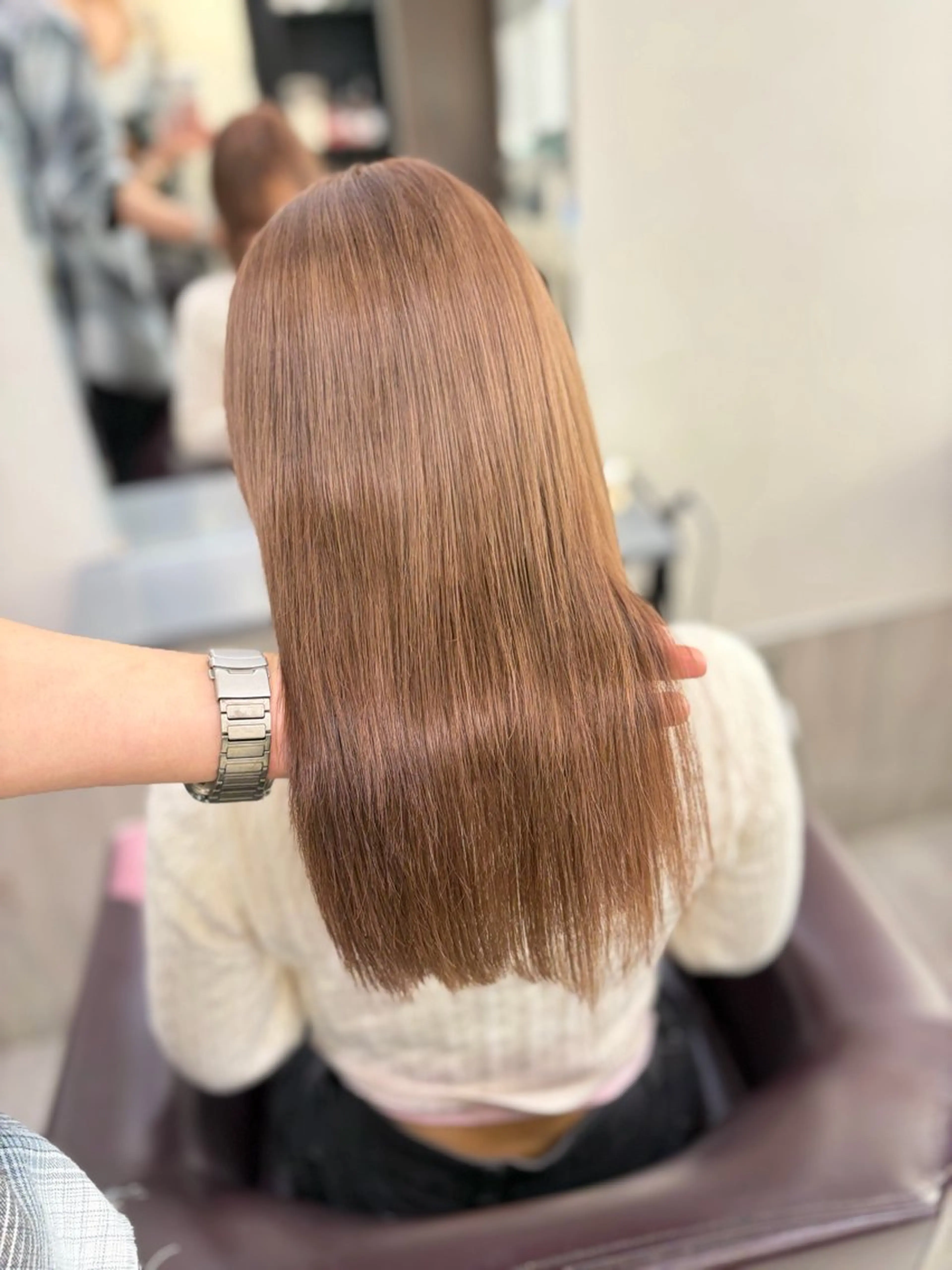 ロング ヘアカラー トリートメント 天神大名/ブリーチ 鶴岡和幸/ハイトーンのヘアスタイル