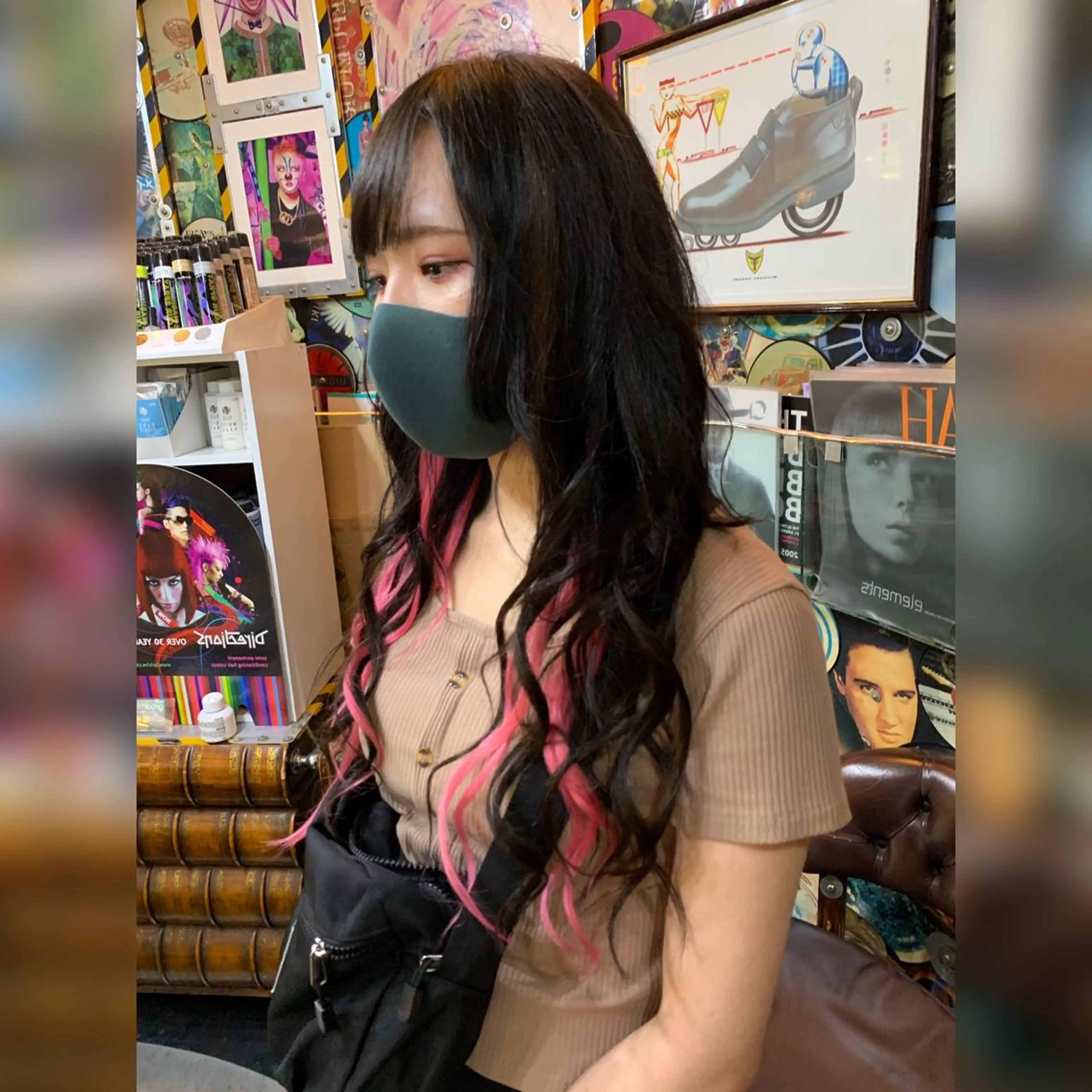 ロング カラー ピンクカラー エクステ ロング 🌈派手髪エクステ ブレイズ🌈ひろとのヘアスタイル