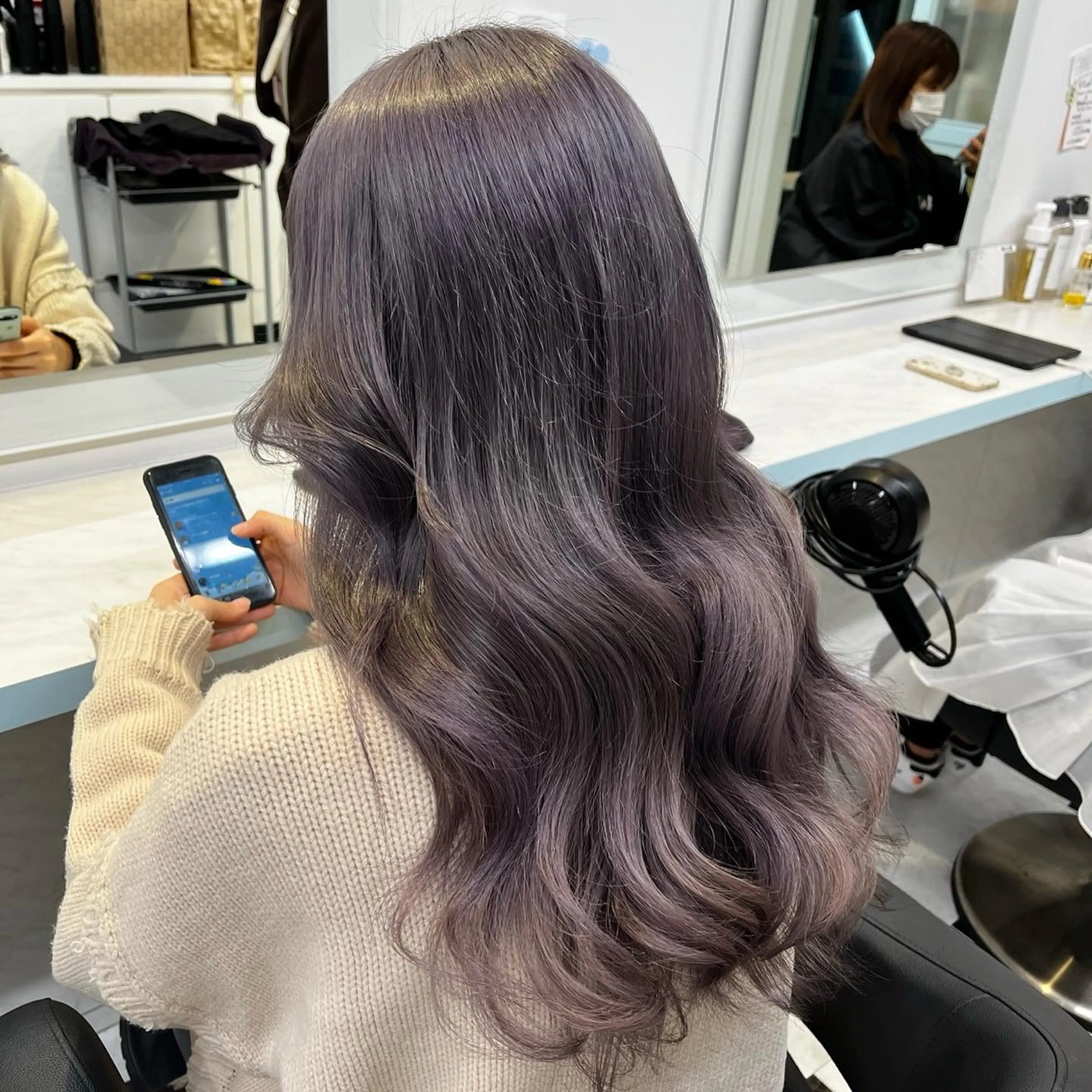 ロング カラー ヘアカラー ブリーチカラー 🩵MIZUKIのヘアスタイル