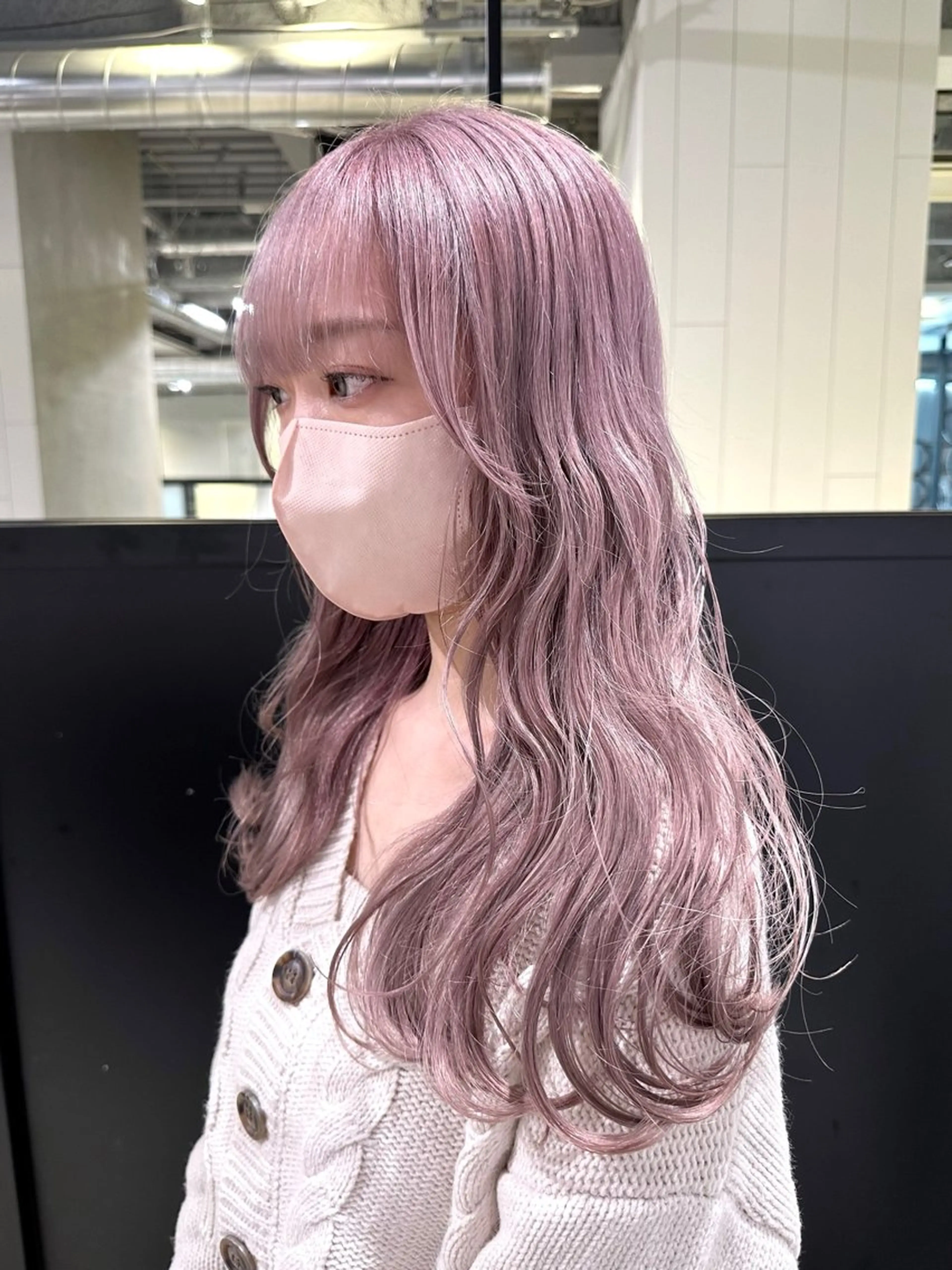 セミロング カラー カット ヘアカラー トリートメント ヘアセット 🧸ブリーチ特化/前 髪/しょうじりか🎀のヘアスタイル