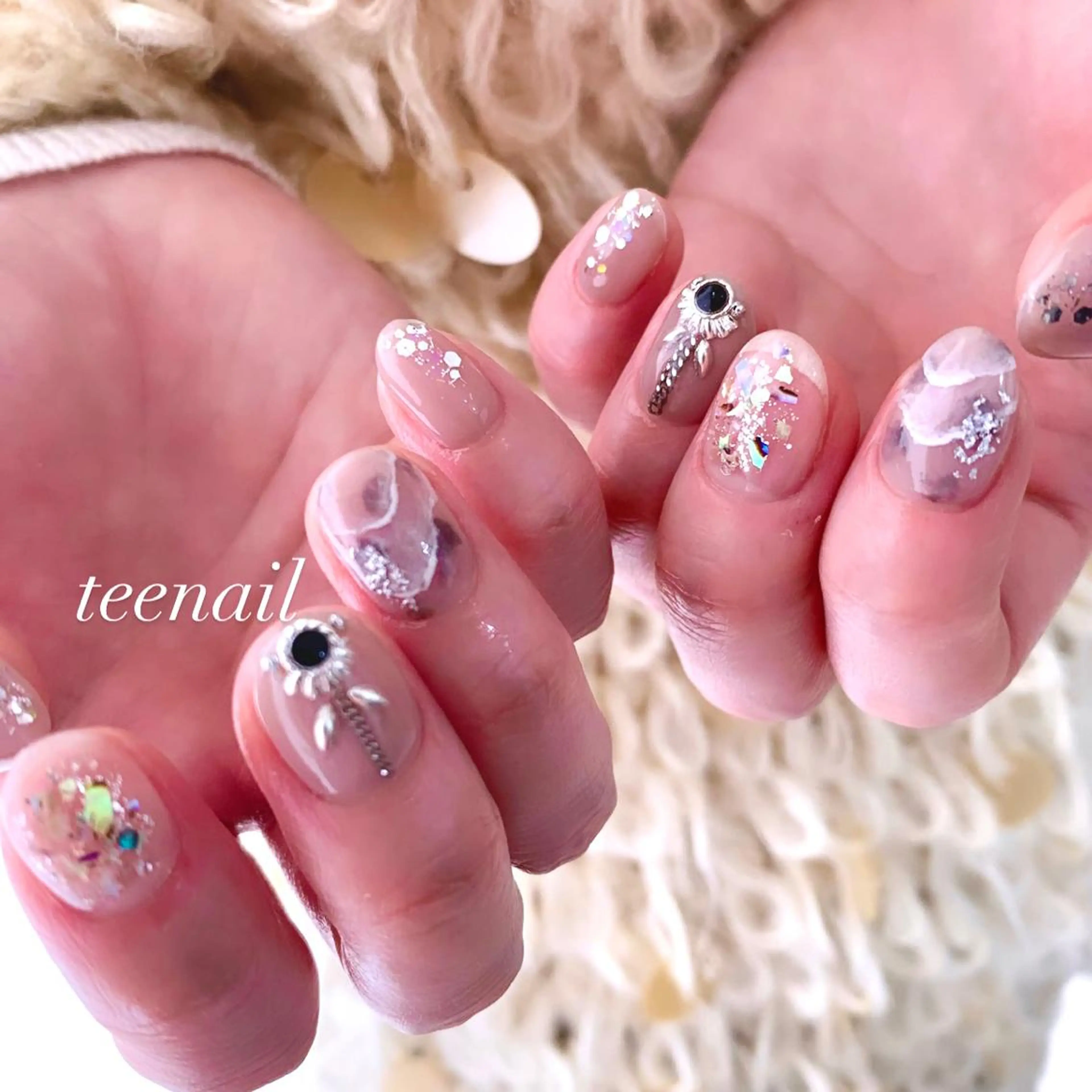 ネイル クリアネイル ハンドネイル teenail 21のネイルデザイン