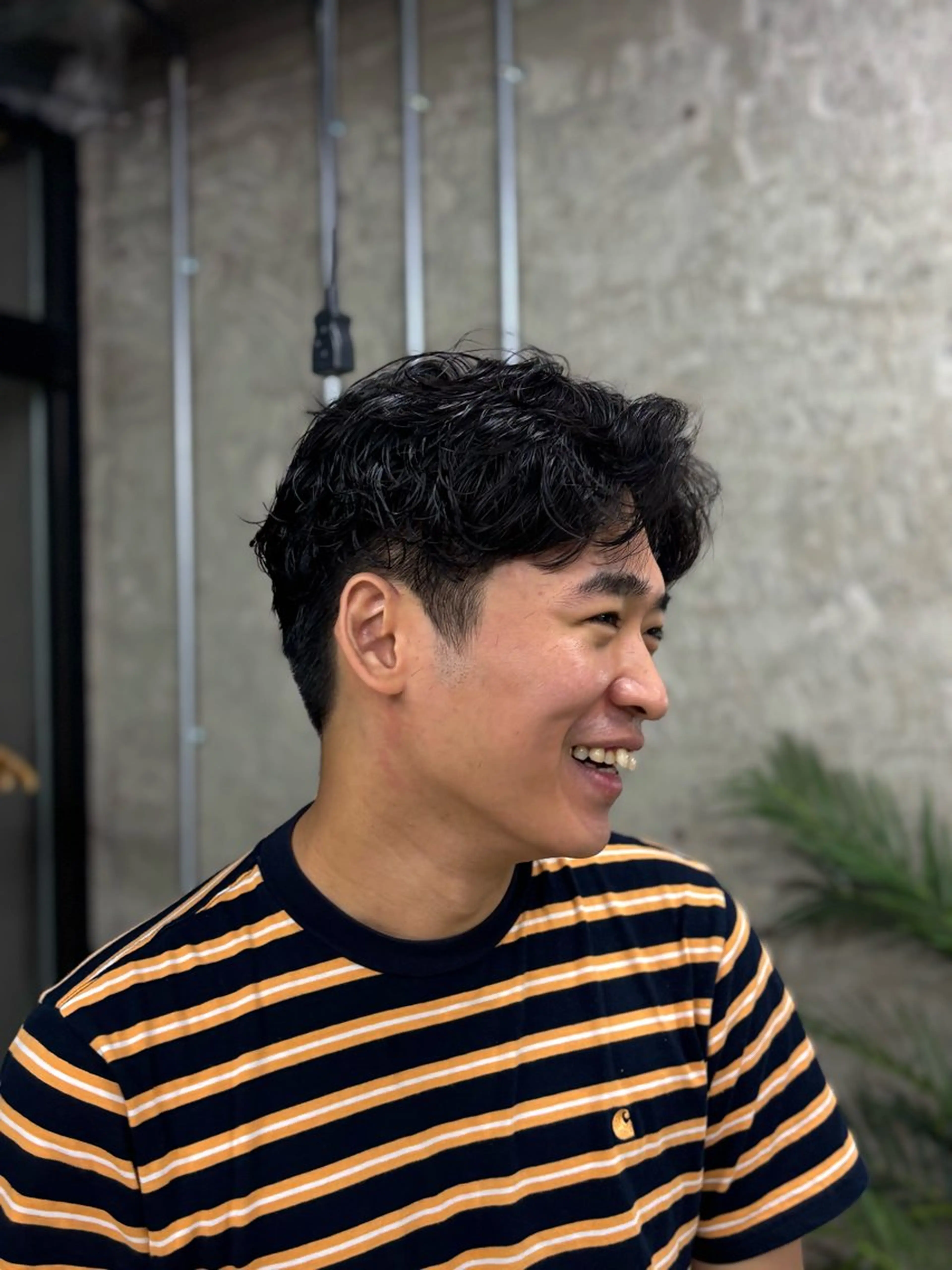 パーマ メンズ カット パーマ トリートメント 艶カラー／ナチュラル スタイル/Ayukaのヘアスタイル