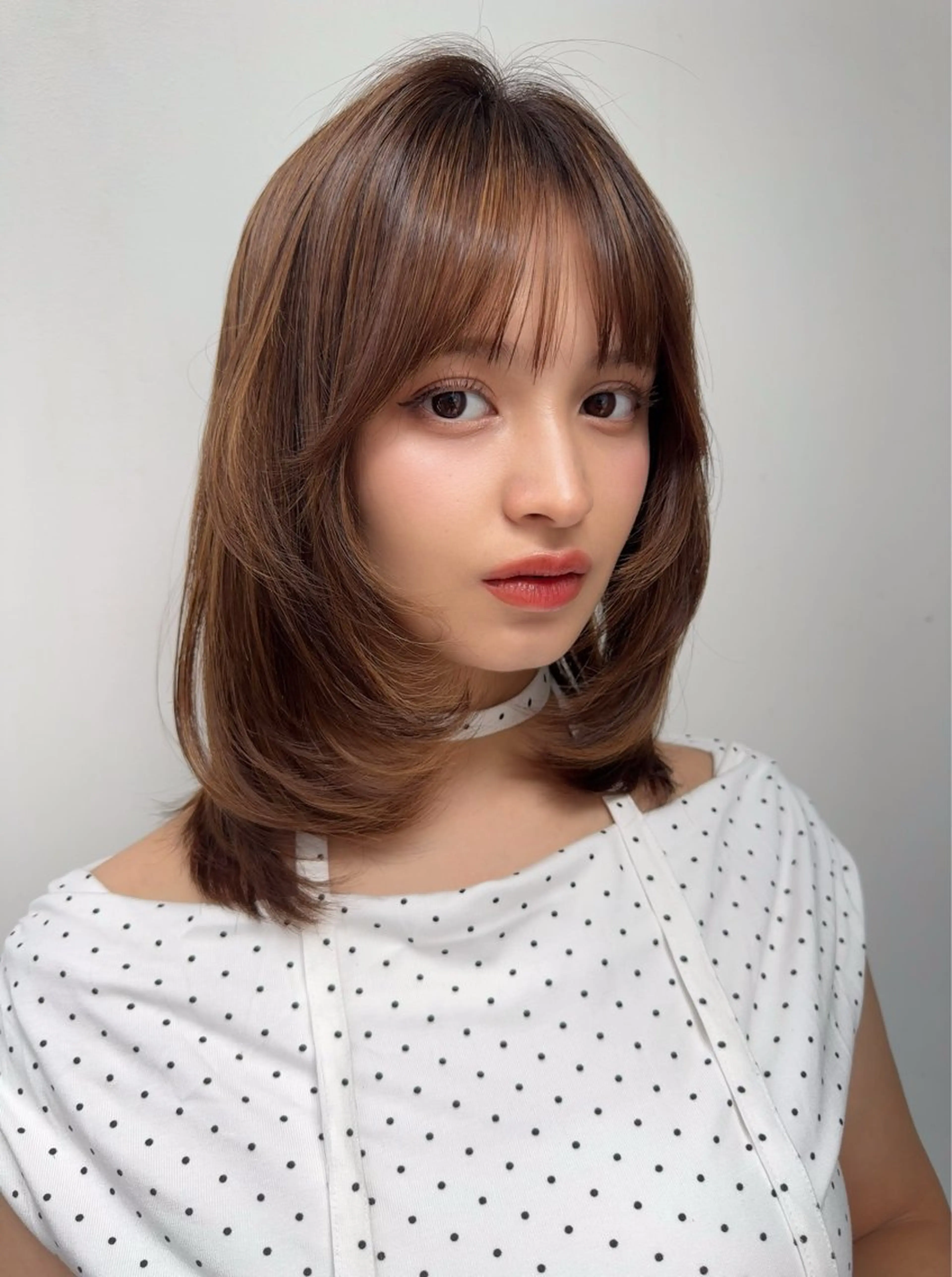 ミディアム カット ヘアカラー 銀座/レイヤーカット 🩵三浦紗弓🩵のヘアスタイル