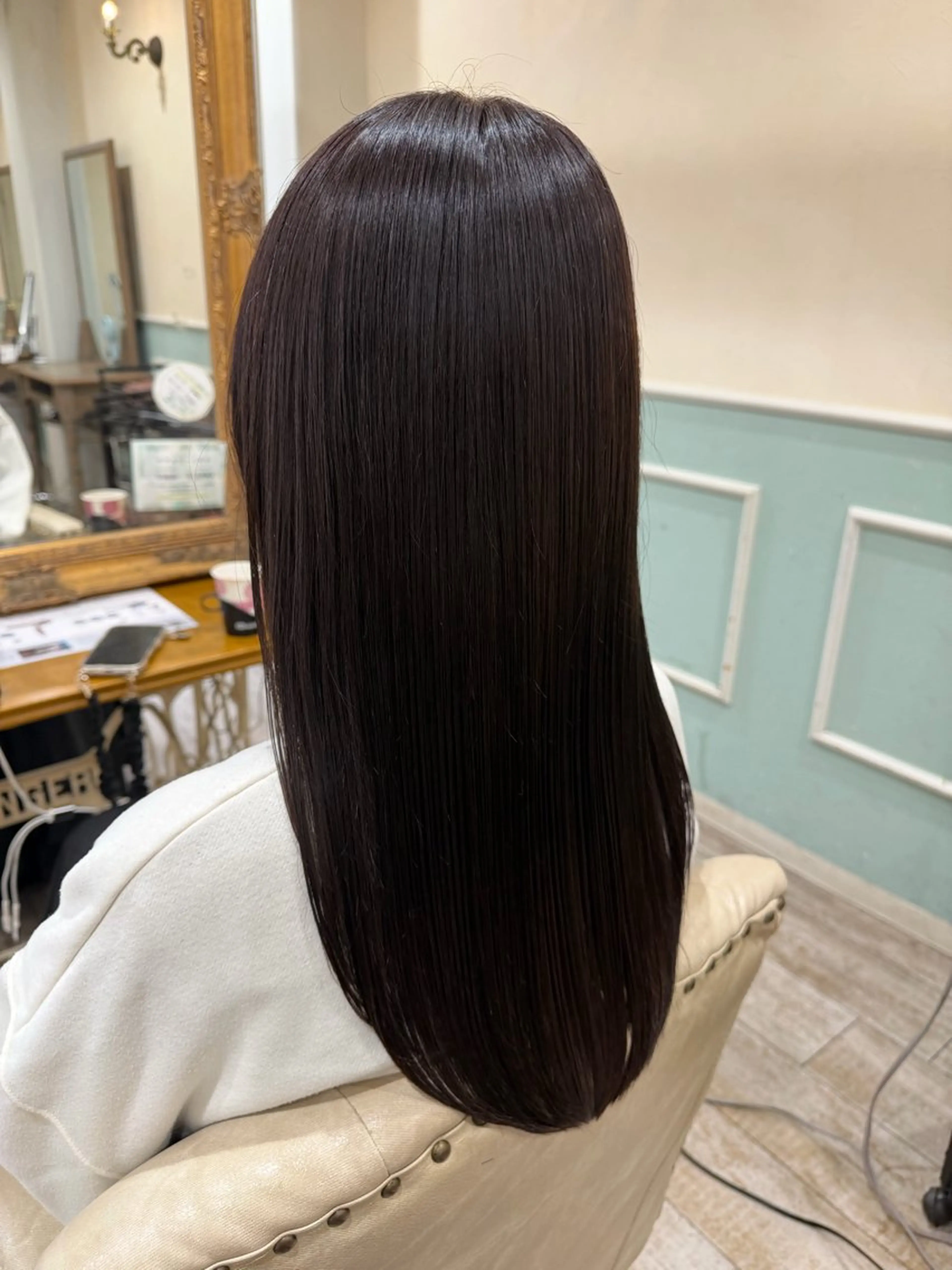 ロング カラー 髪質改善 レイヤーカット ロング カット ヘアカラー 縮毛矯正 トリートメント 新越谷noble店長 松本拓也▶◀*.のヘアスタイル