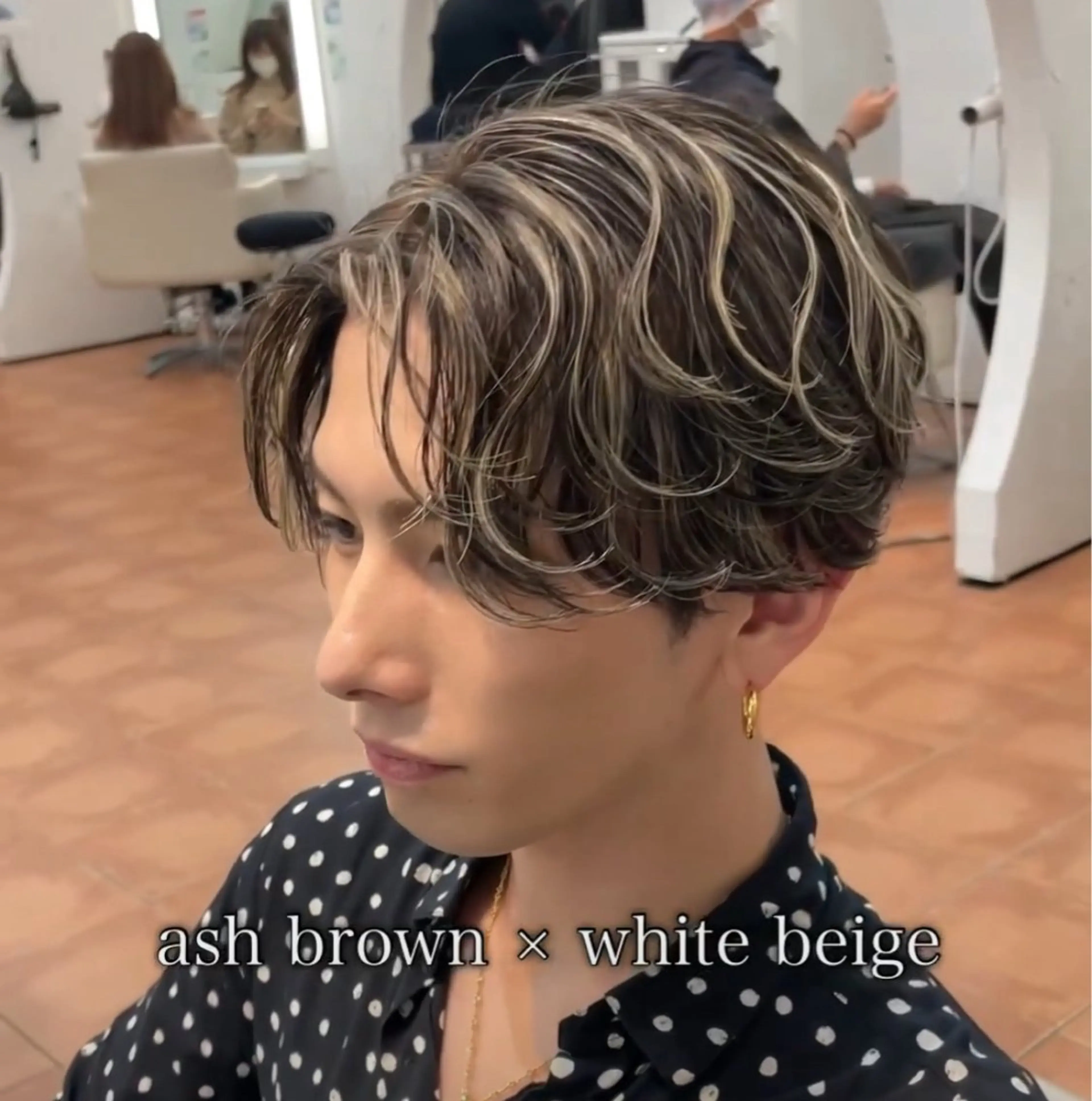 メンズ メンズメッシュ 白髪ぼかし/メッシュ ハイライト/ゆうとのヘアスタイル