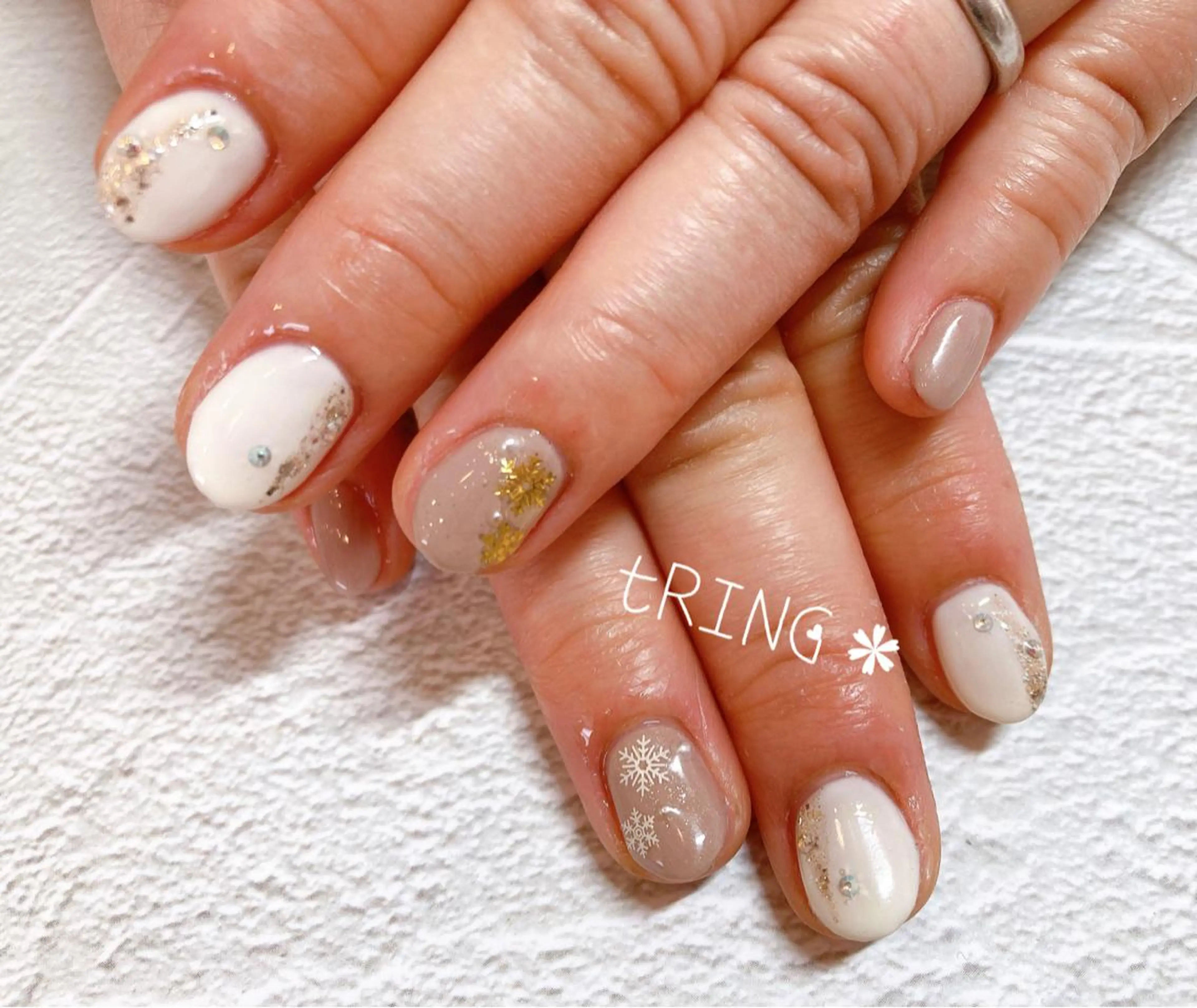 ネイル ハンドネイル tRING＊ しいの木台のネイルデザイン