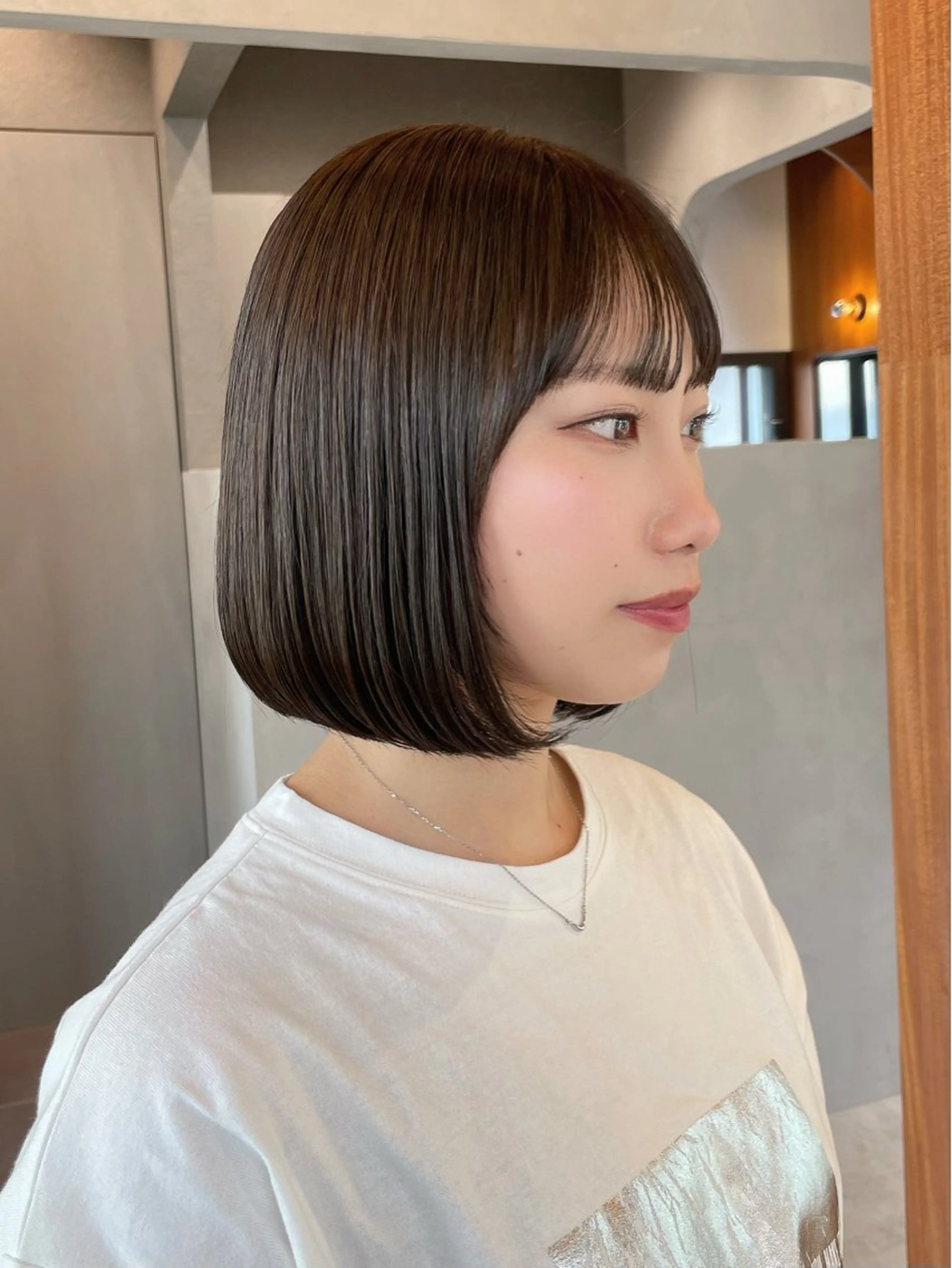 ショート ボブ 韓国風ヘア トリートメント カット トリートメント ボブ/縮毛矯正/レイ ヤー♡Natsukiのヘアスタイル