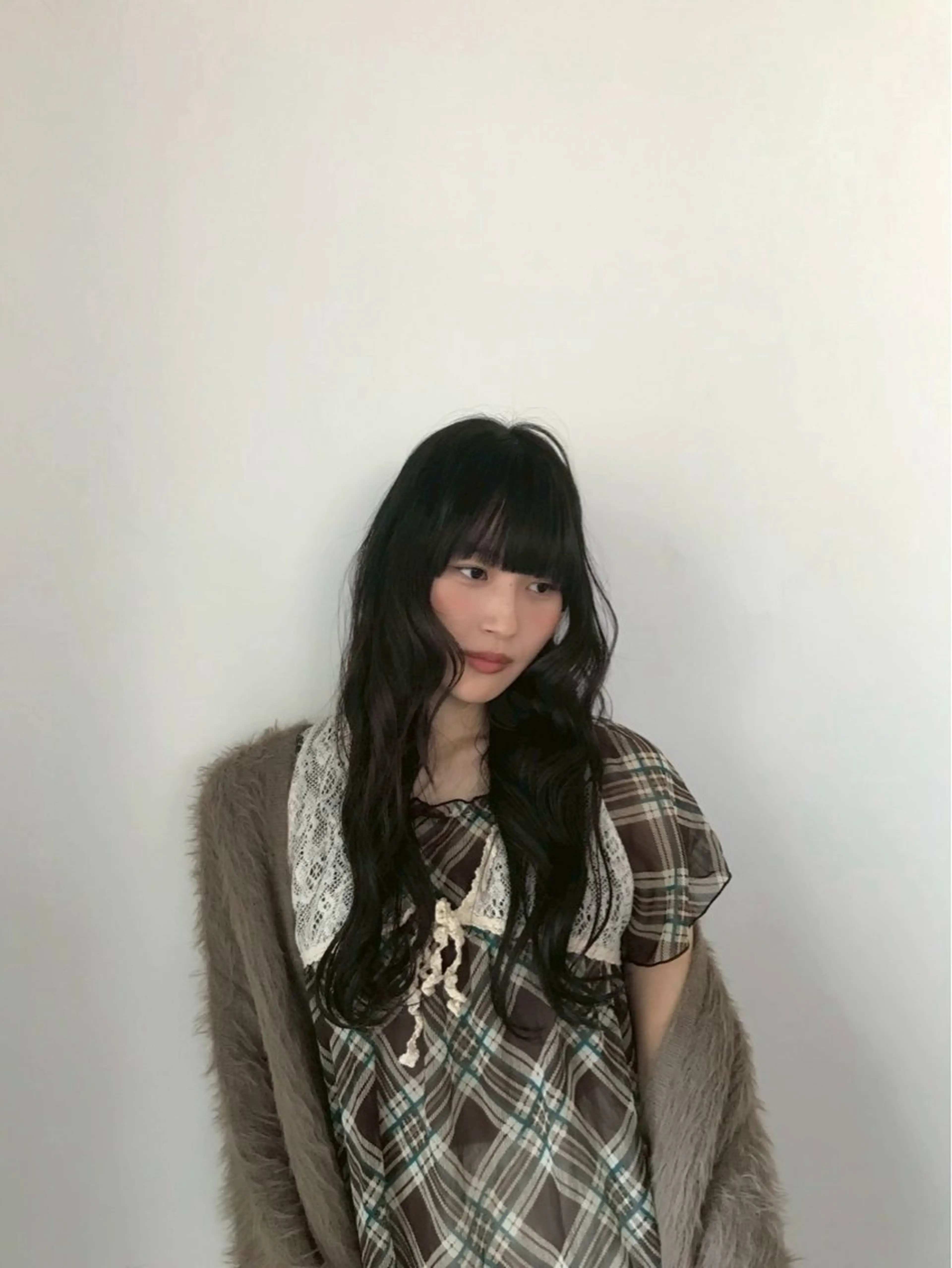 ロング カラー 上野 恵子のヘアスタイル