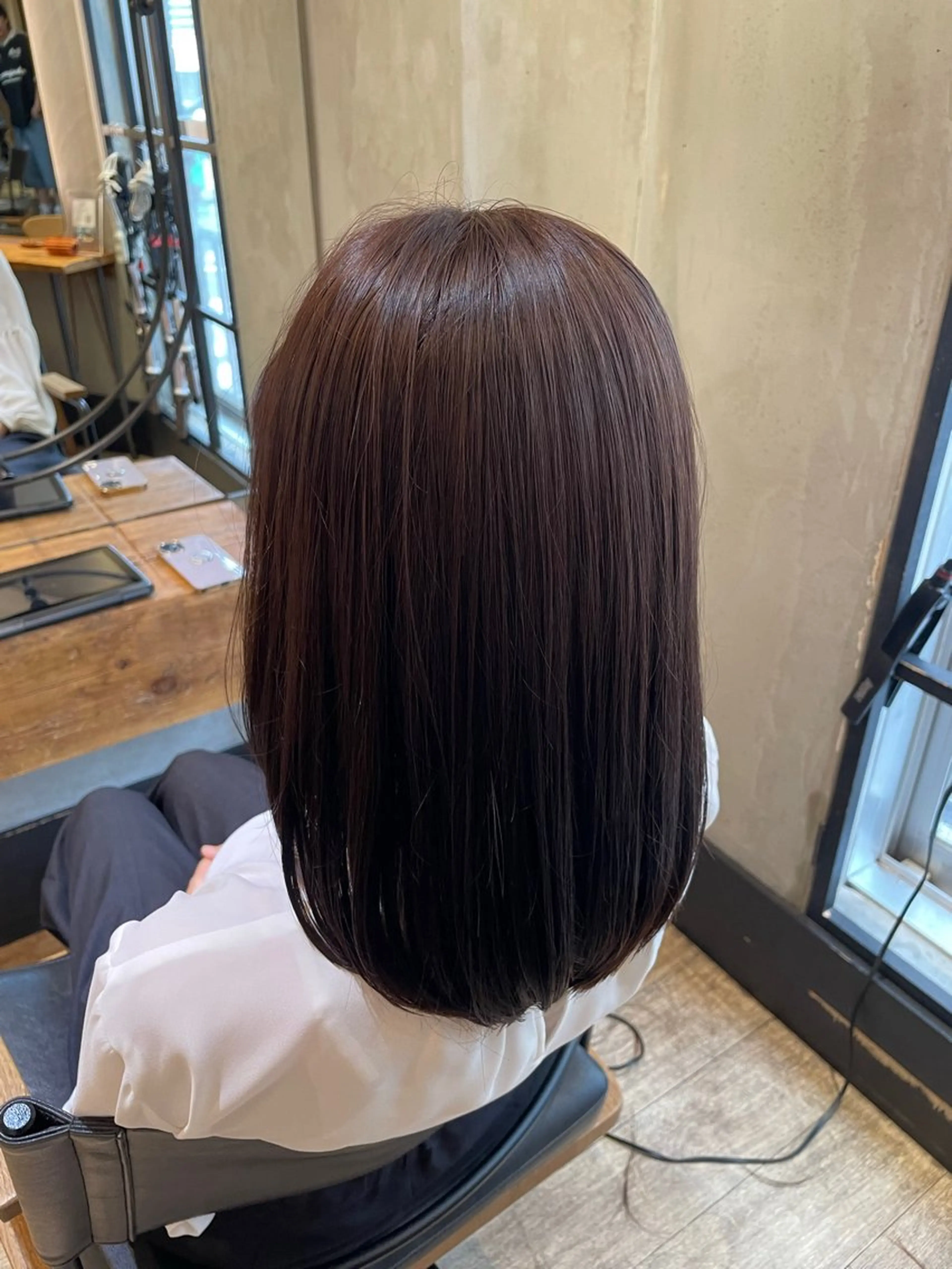 ミディアム カラー カット ヘアカラー 新宿 /透明感カラー レイヤー/NANAのヘアスタイル