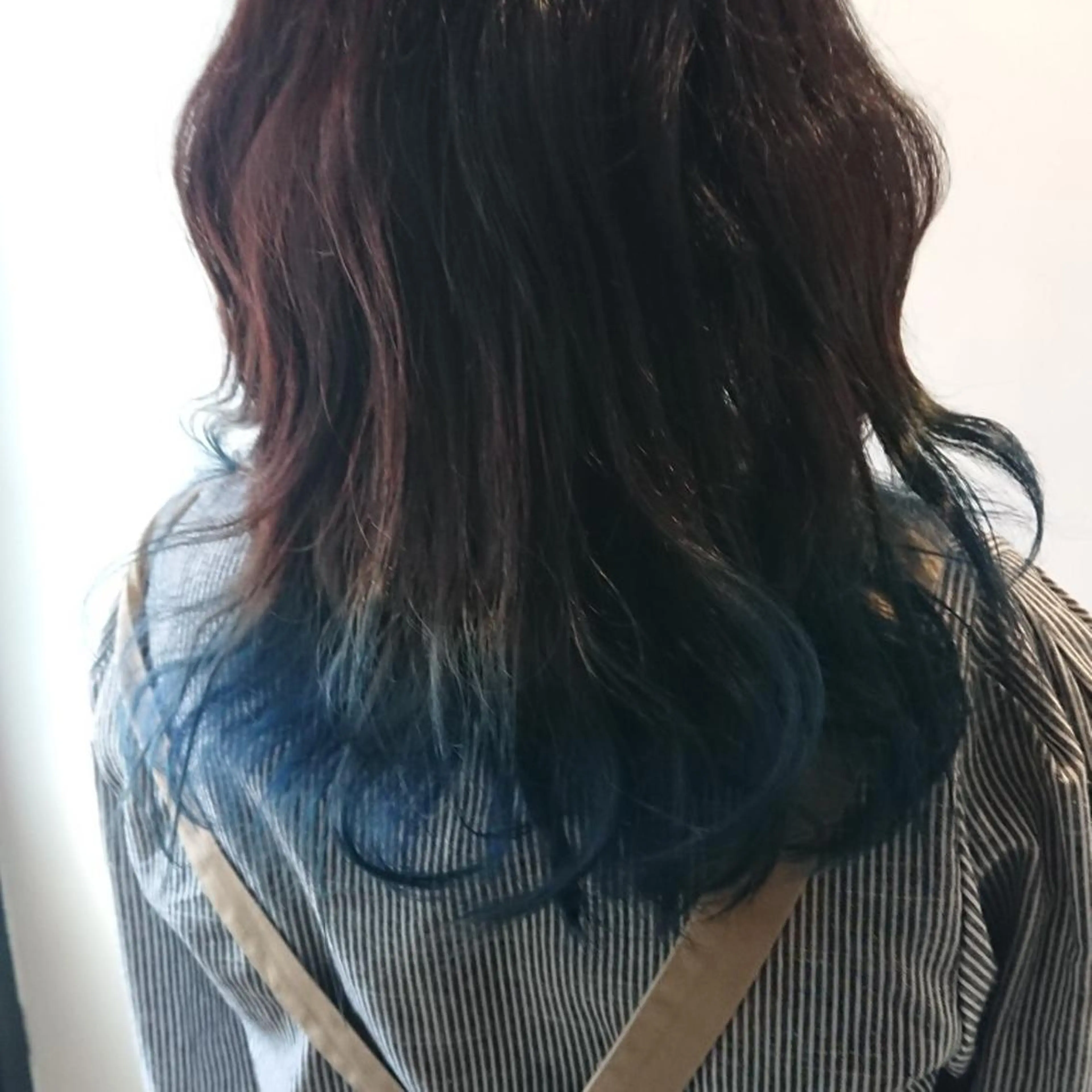 ロング カラー ブルーカラー グラデーションカラー ネイビーカラー 田邉 俊和のヘアスタイル