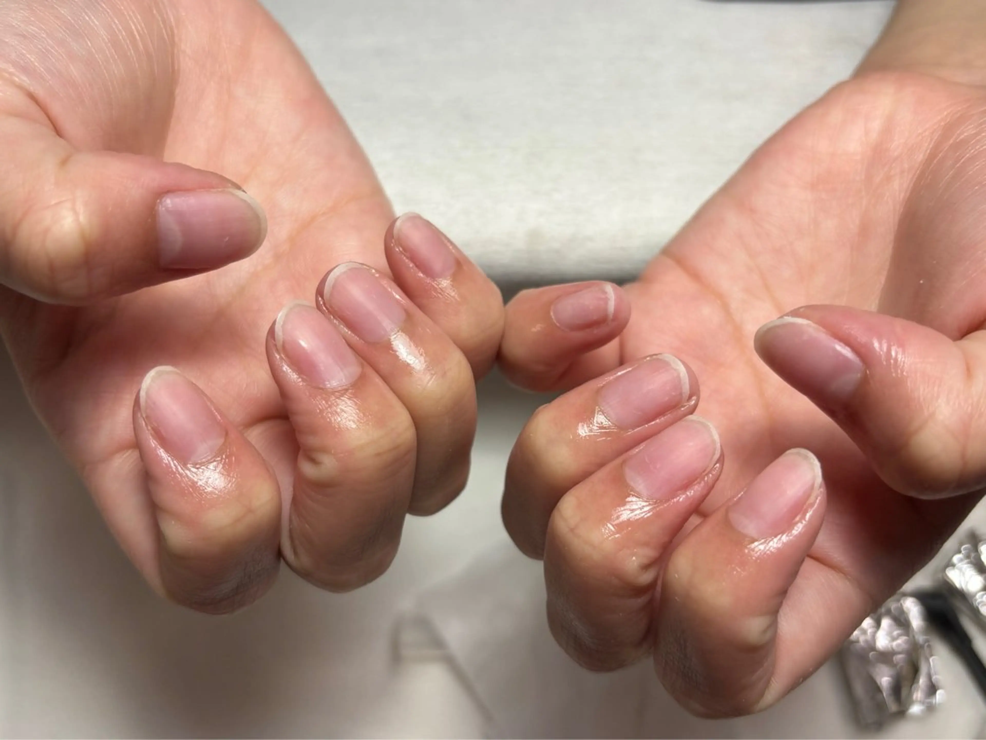 ネイル 桜ネイル 長さ出し フットネイル フレンチネイル ジェルネイル オフのみ(ネイル) salon AZのネイルデザイン