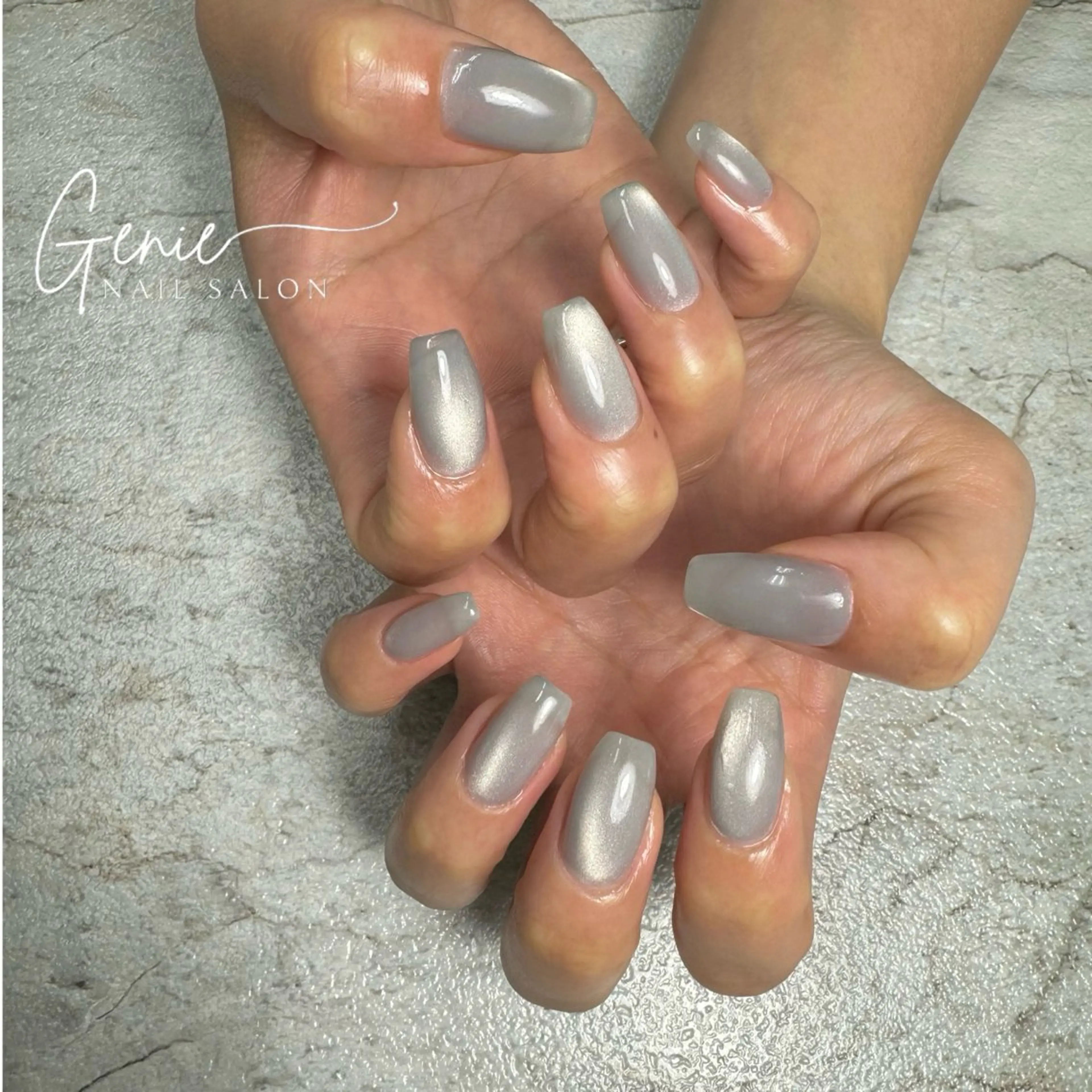 ネイル マグネットネイル ハンドネイル Nail salon Genieのネイルデザイン