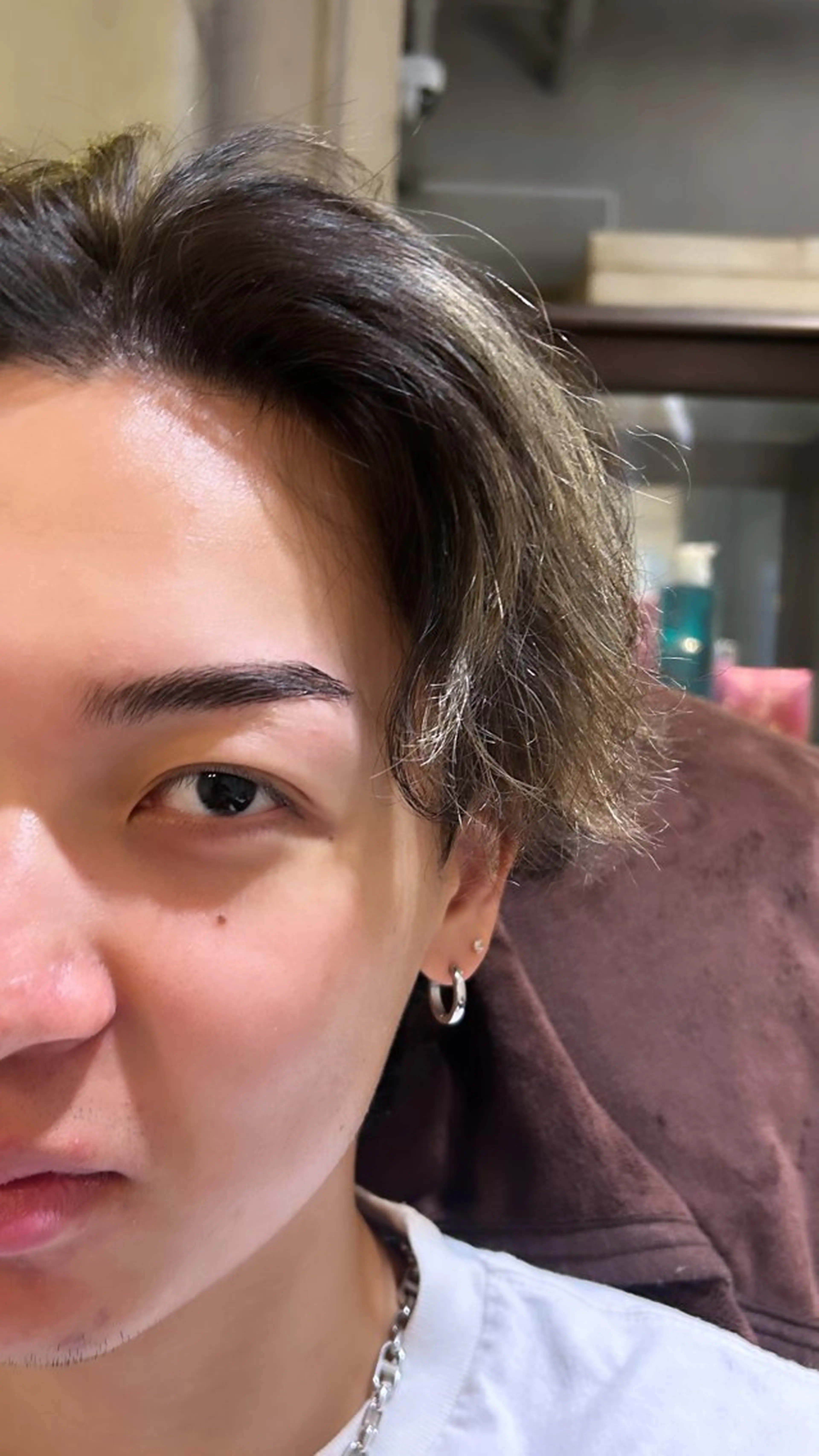 メンズ アイブロウ メンズアイブロウ 有薗 こころのヘアスタイル