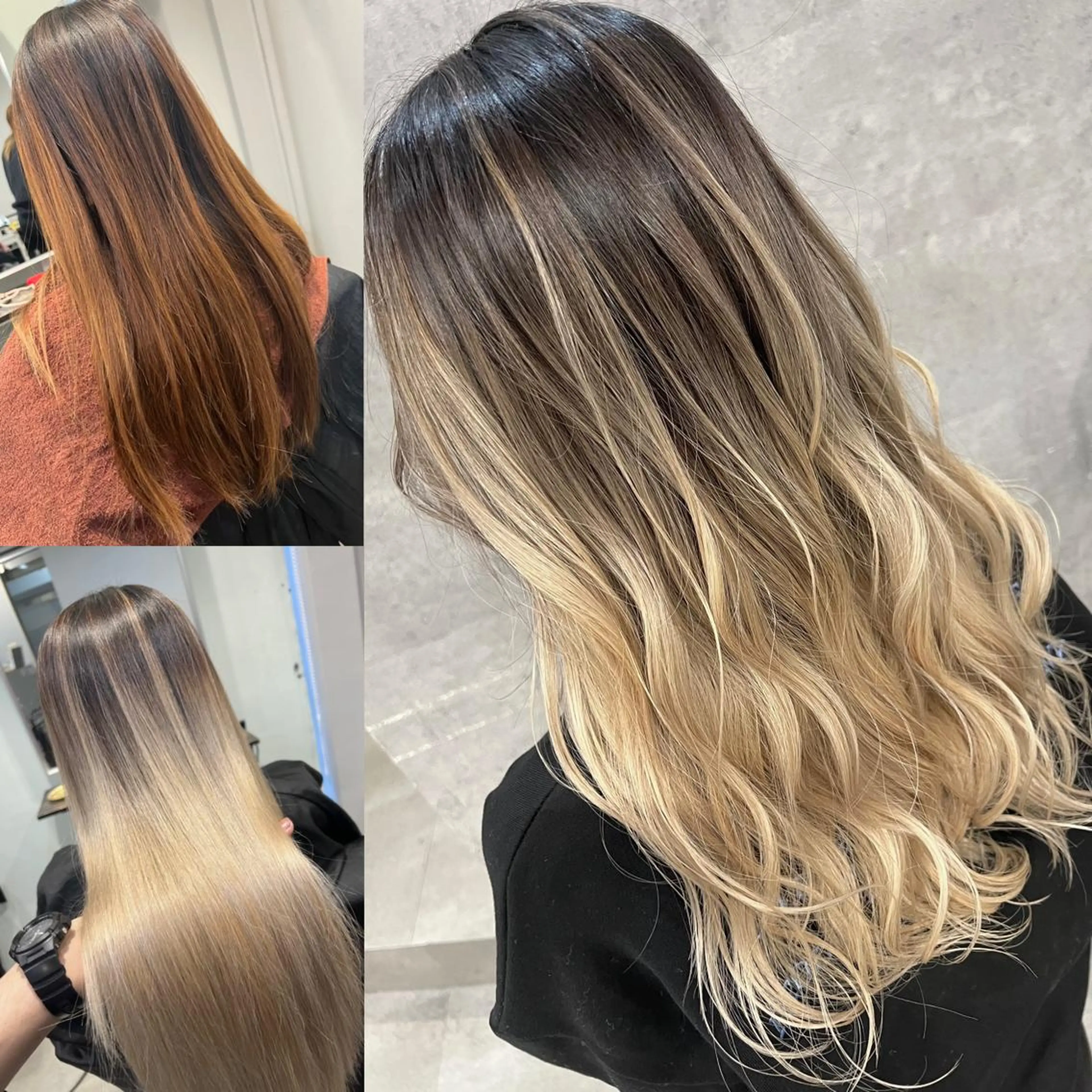 カラー バレイヤージュ ベージュカラー ブリーチ ブロンド ケアブリーチ ヘアカラー 寺嶋 貴大のヘアスタイル