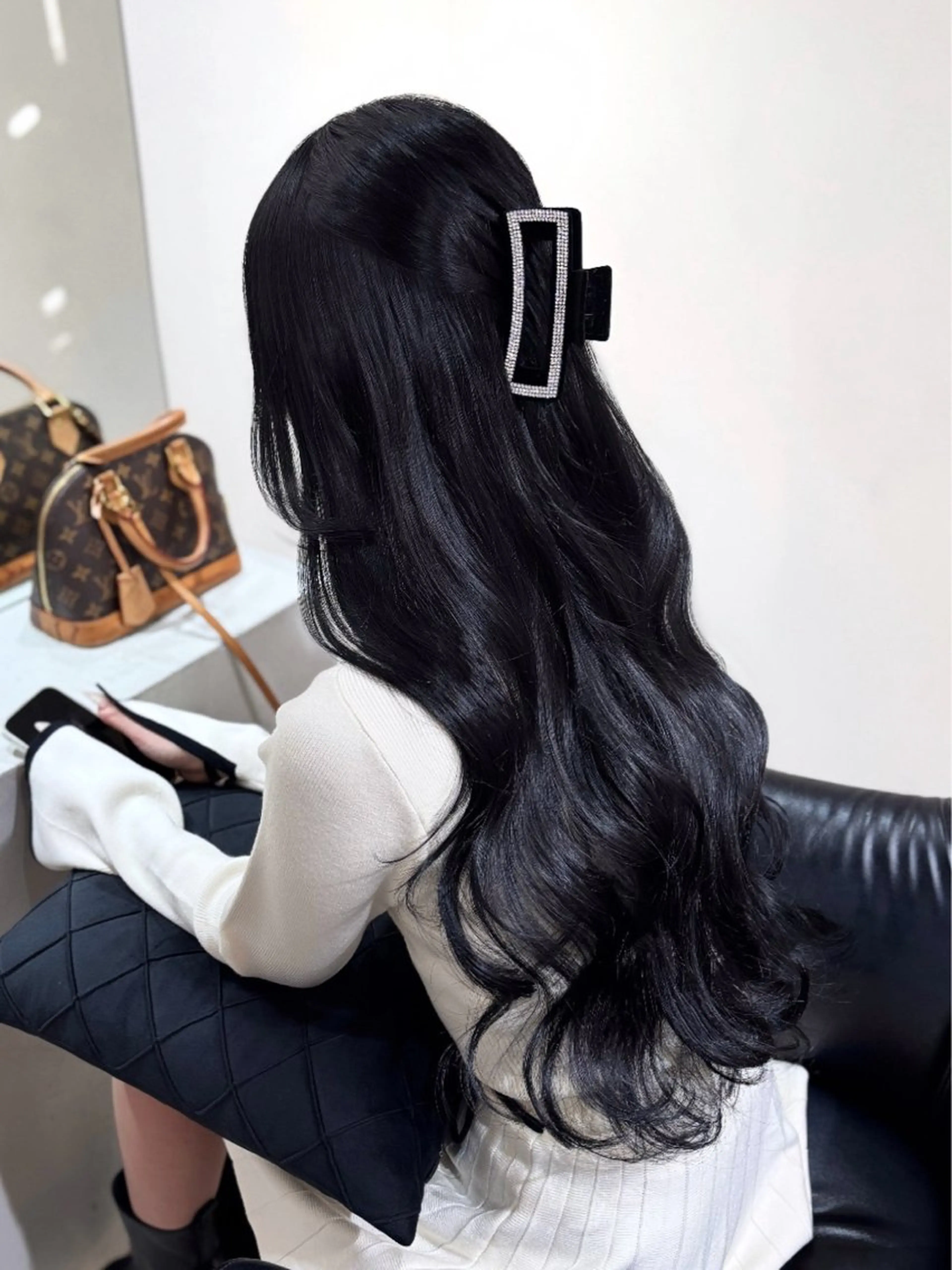 ロング ヘアカラー 似合わせカット♡ 韓国レイヤーのヘアスタイル