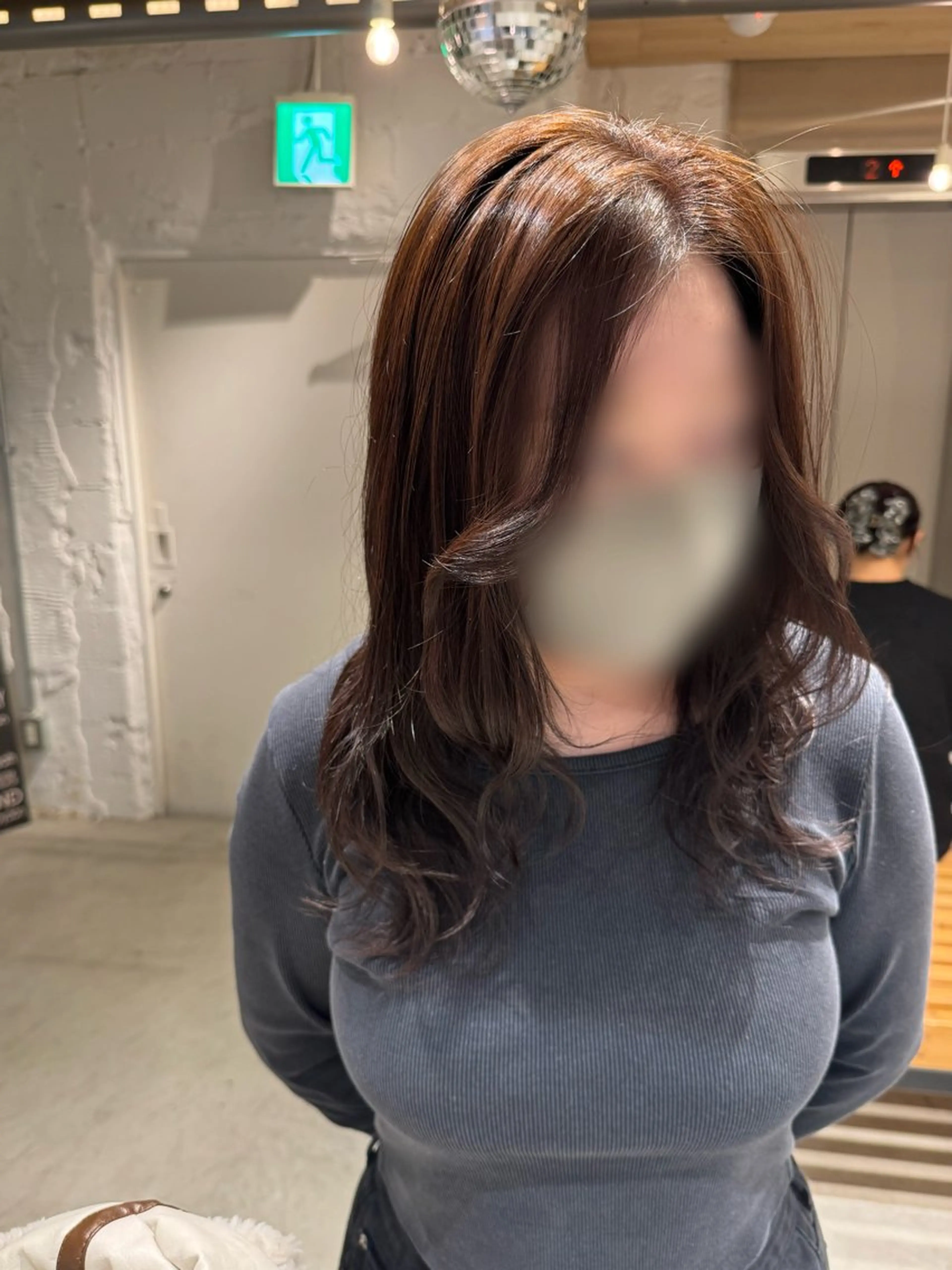 セミロング ヘアカラー トリートメント 🌶F-CODE RINA🌶のヘアスタイル