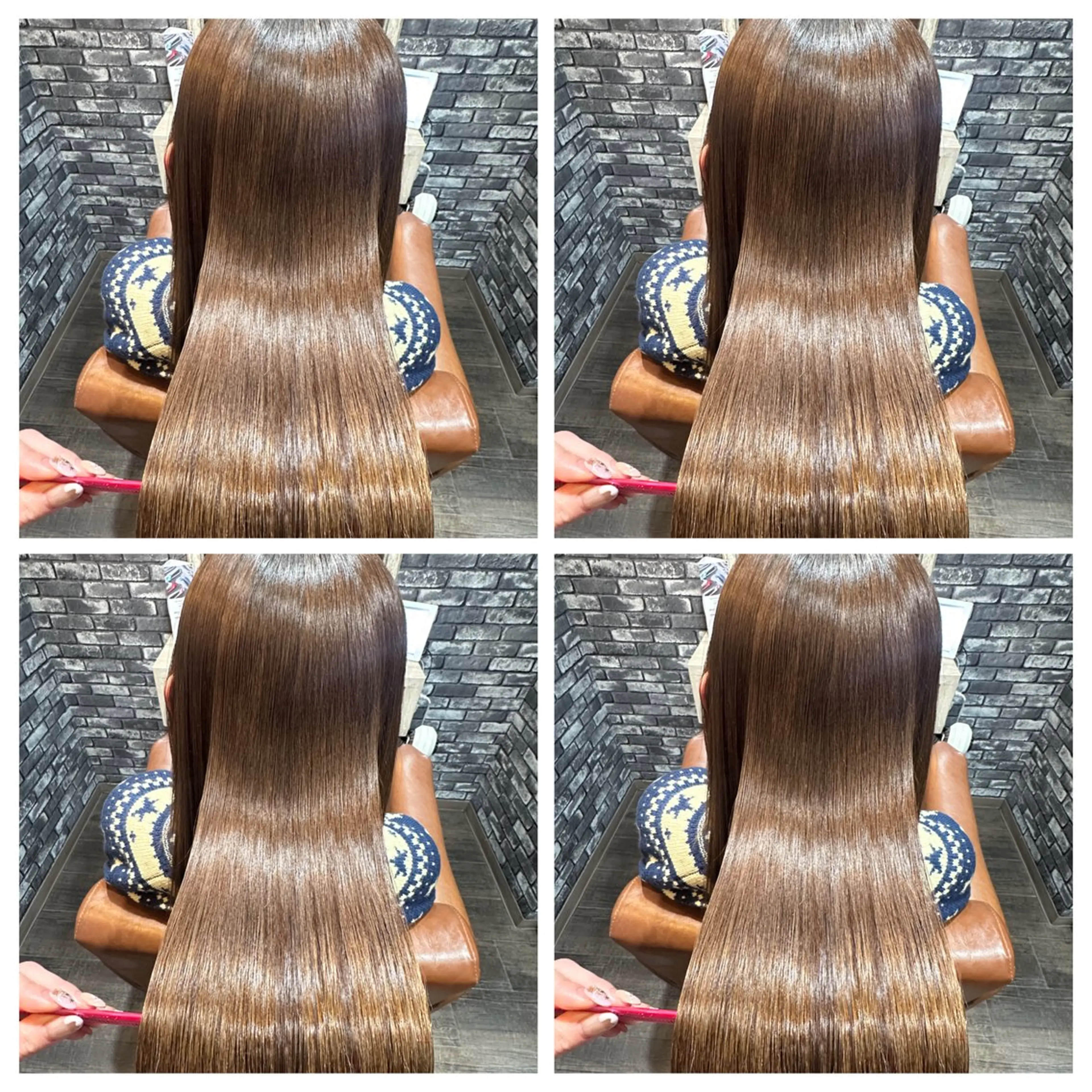 セミロング カラー 縮毛矯正 トリートメント 🎀推し活ヘアー🎀 Yuuna🐰💖のヘアスタイル