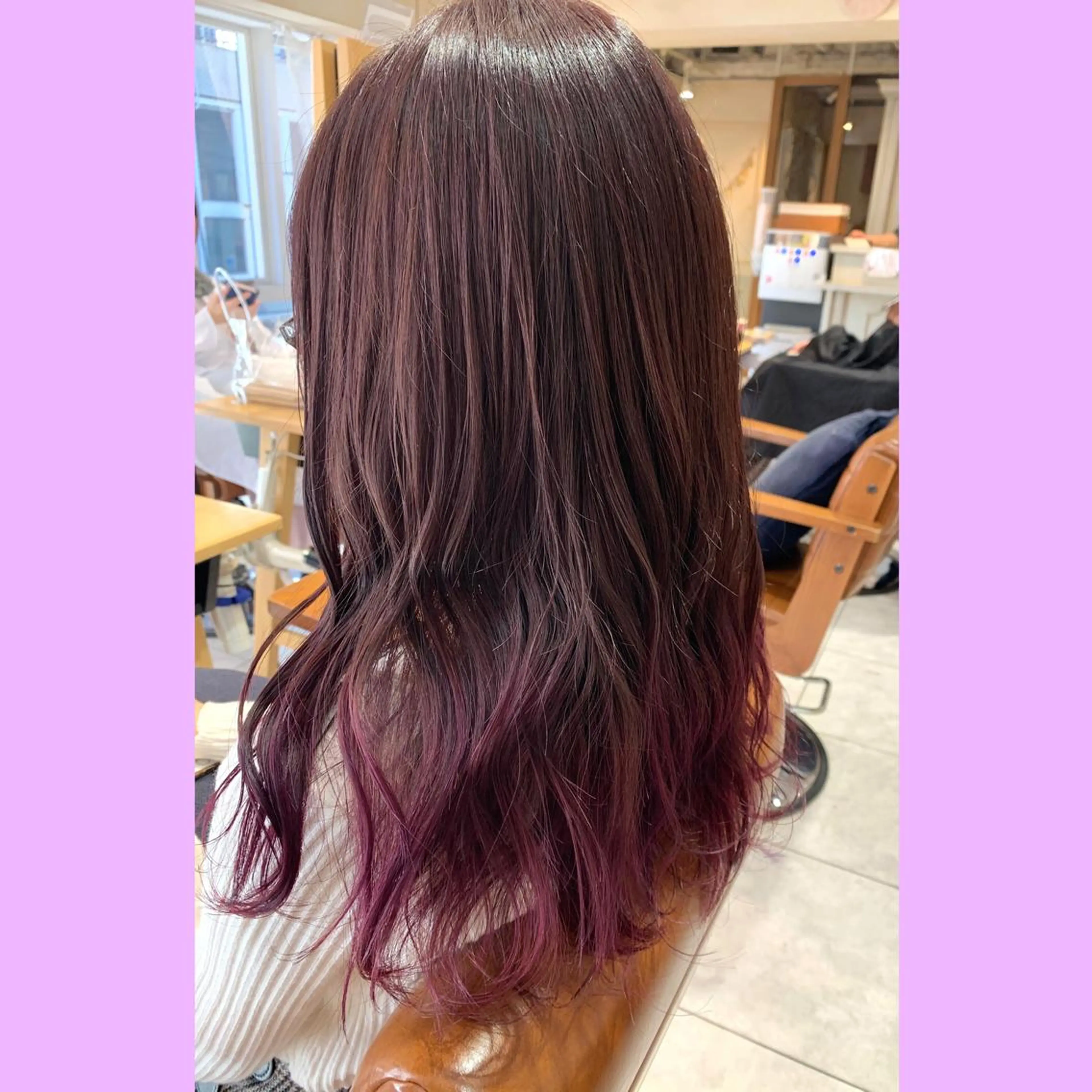 ダメージ98%削減✨ファイバープレックス使用✨グラデーションカラー＋カット＋3STEPトリートメント【アロマスパ付き】の写真