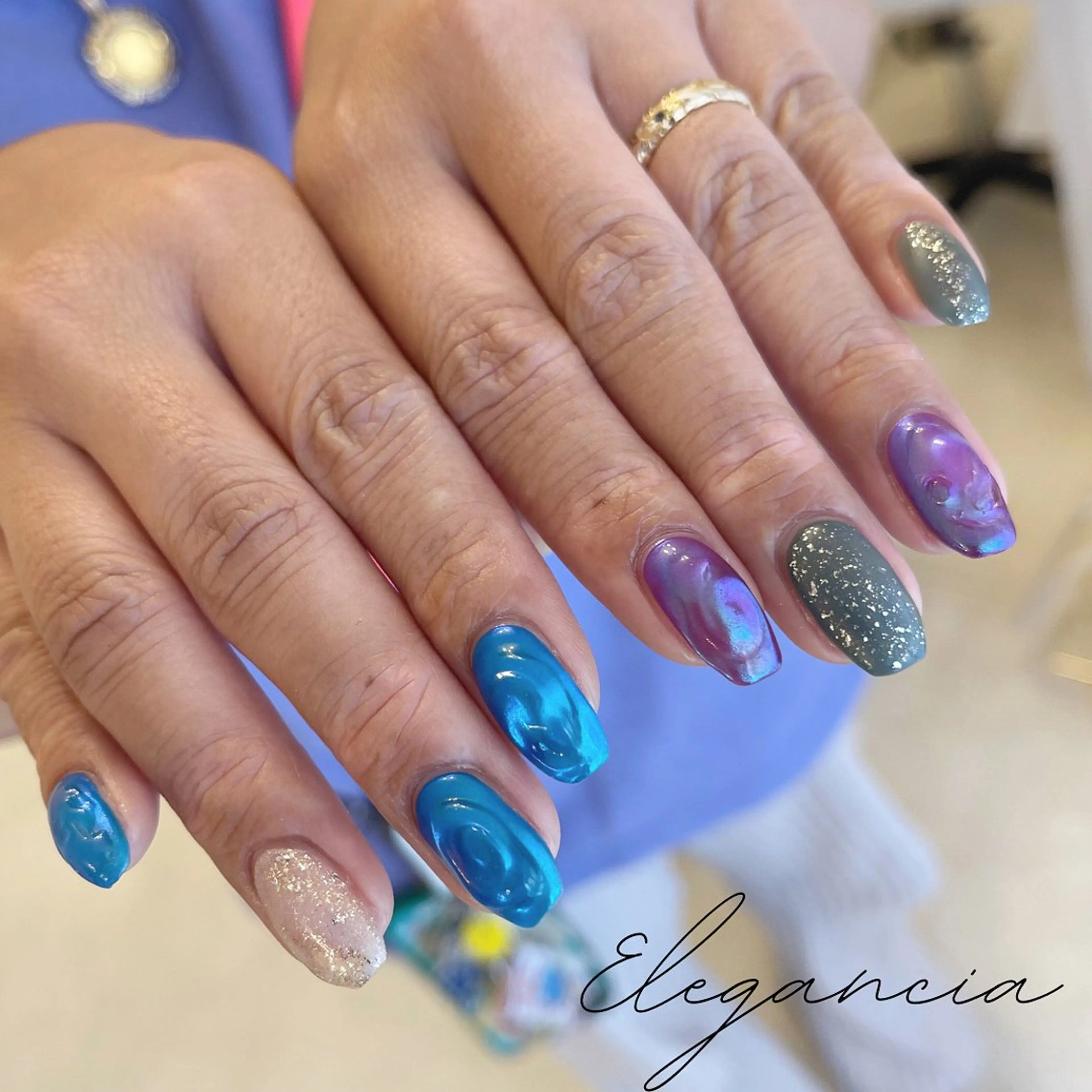 カラー ネイル ハンドネイル Elegancia. Hiromiのネイルデザイン