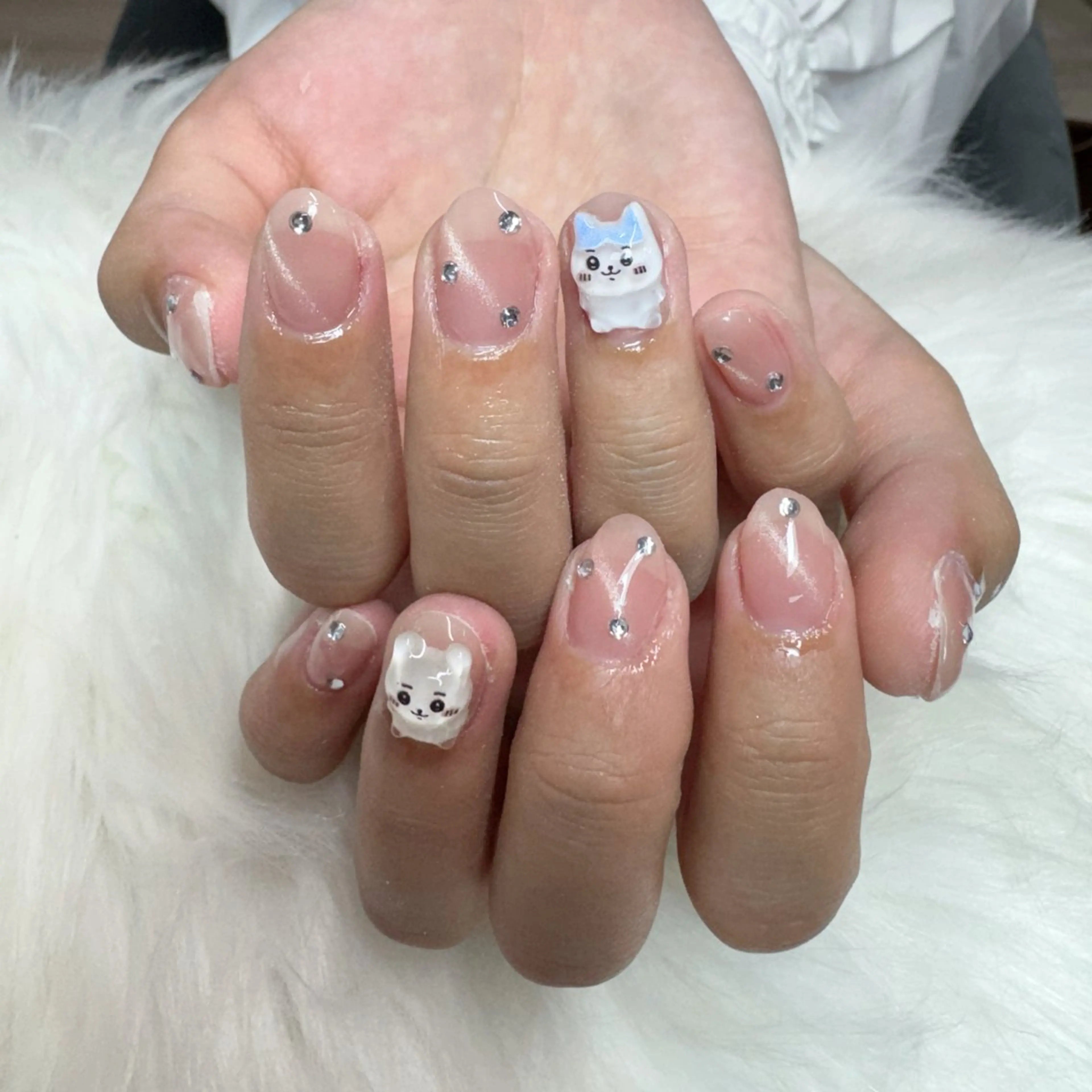 ネイル ハンドネイル 🎀nana🫧 ワンホンネイル🎀のネイルデザイン