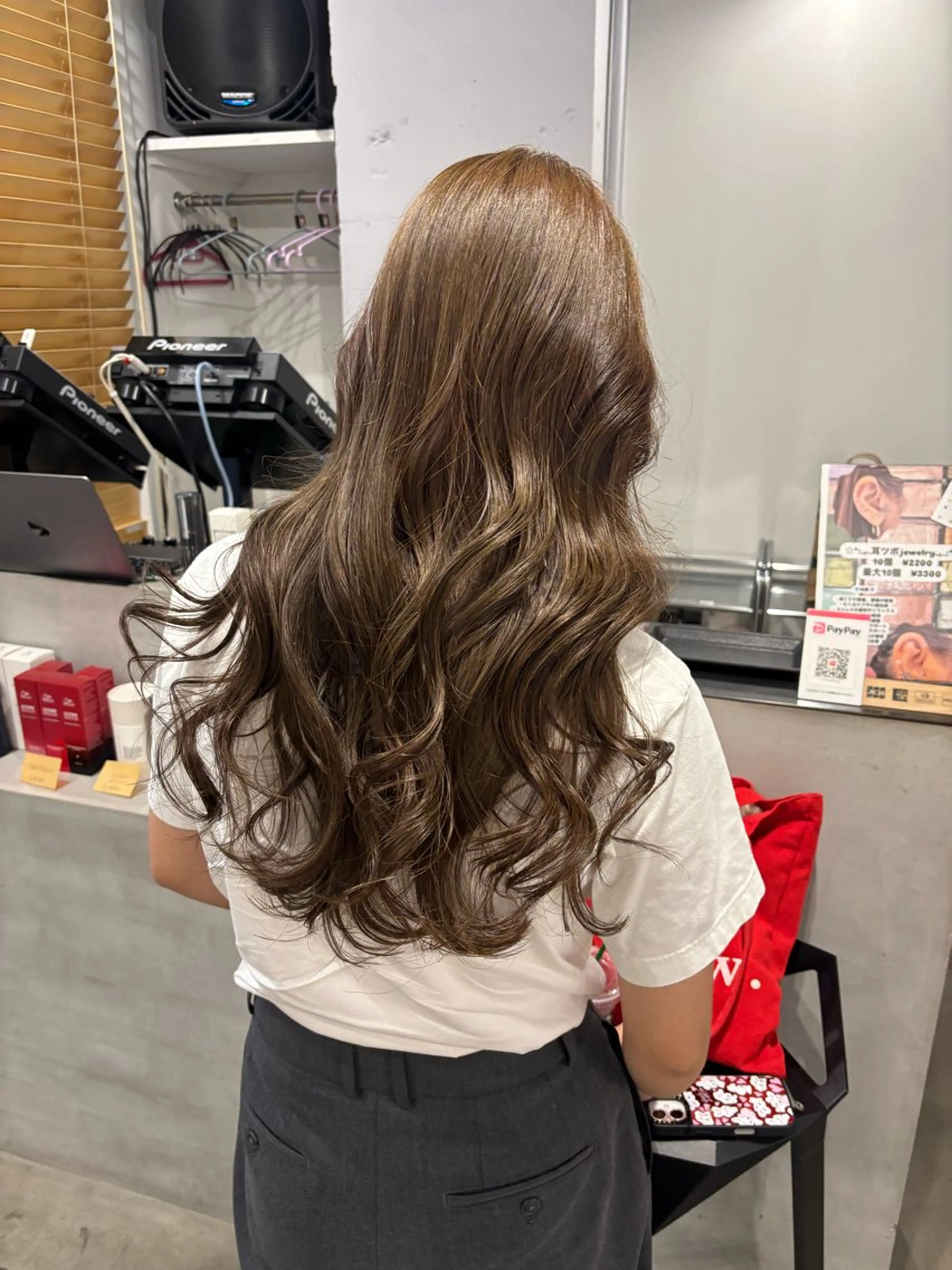 カラー ベージュカラー オリーブベージュ 熊取谷 茉那のヘアスタイル