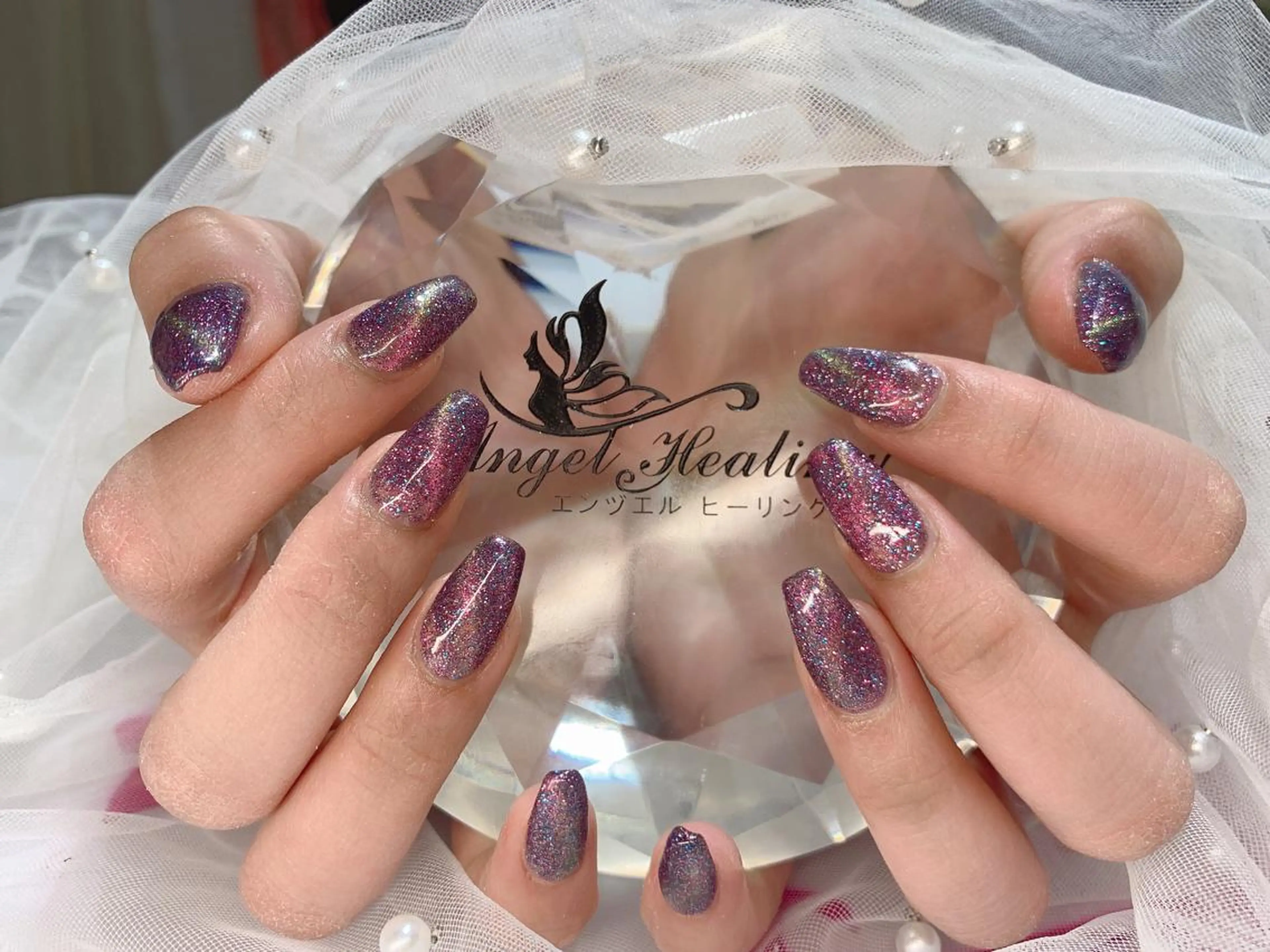 ネイル マグネットネイル エンジェル ヒーリング 矢場町店のネイルデザイン