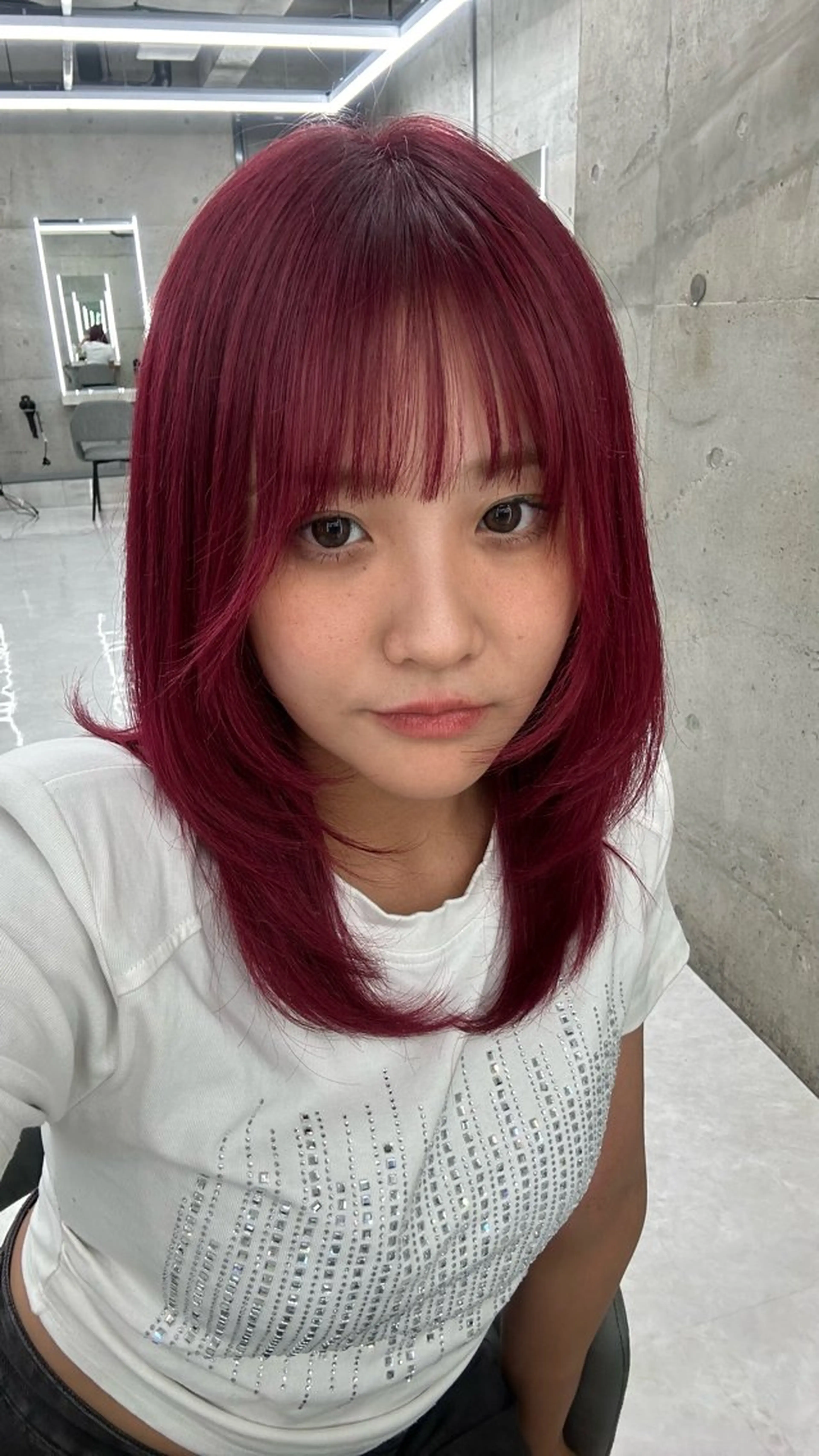 ミディアム ヘアカラー カラー/エクステ 🤍ルナのヘアスタイル