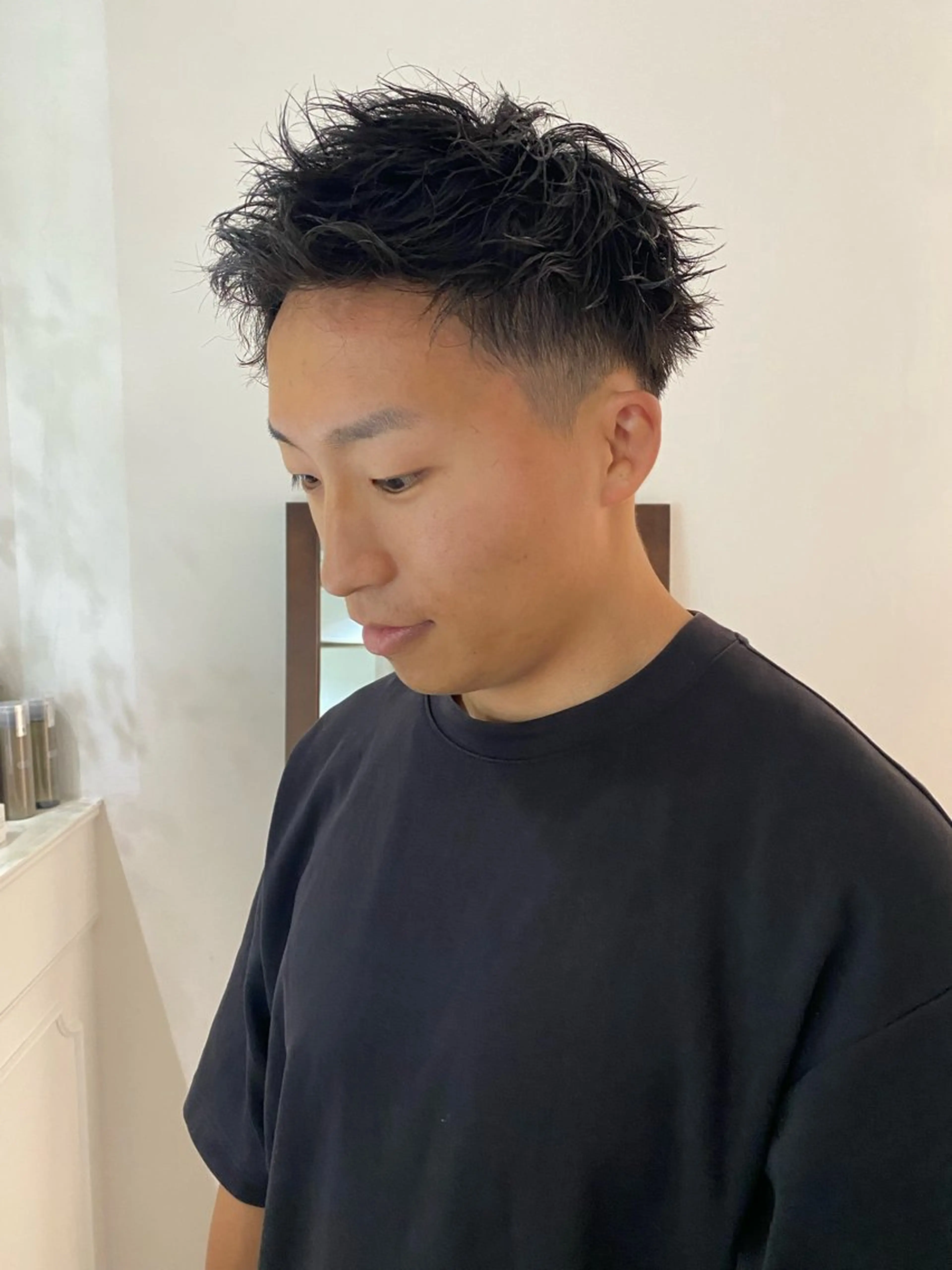 ショート メンズ ハッシュカット /レイヤー/大阪中津のヘアスタイル