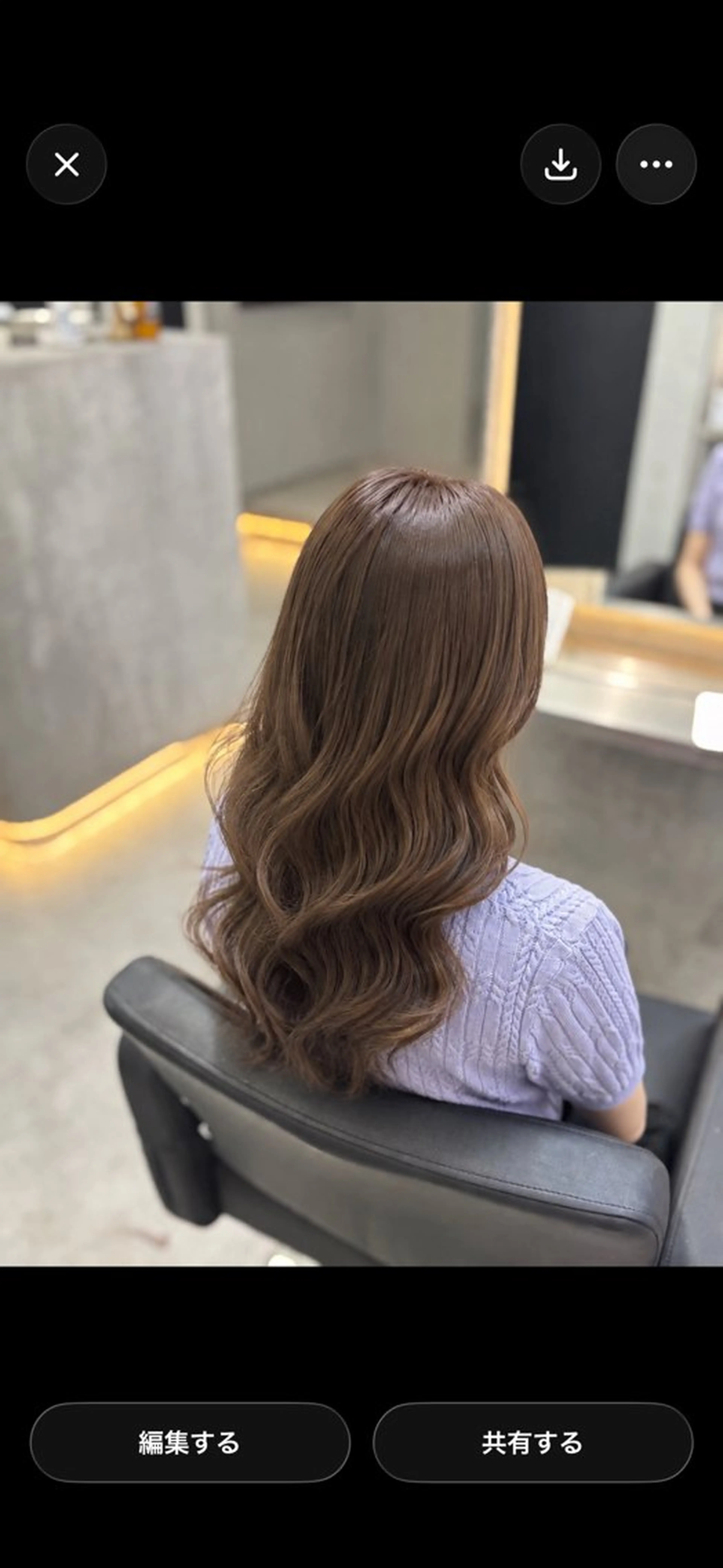 ロング カラー ヘアカラー トリートメント 野口 由衣のヘアスタイル