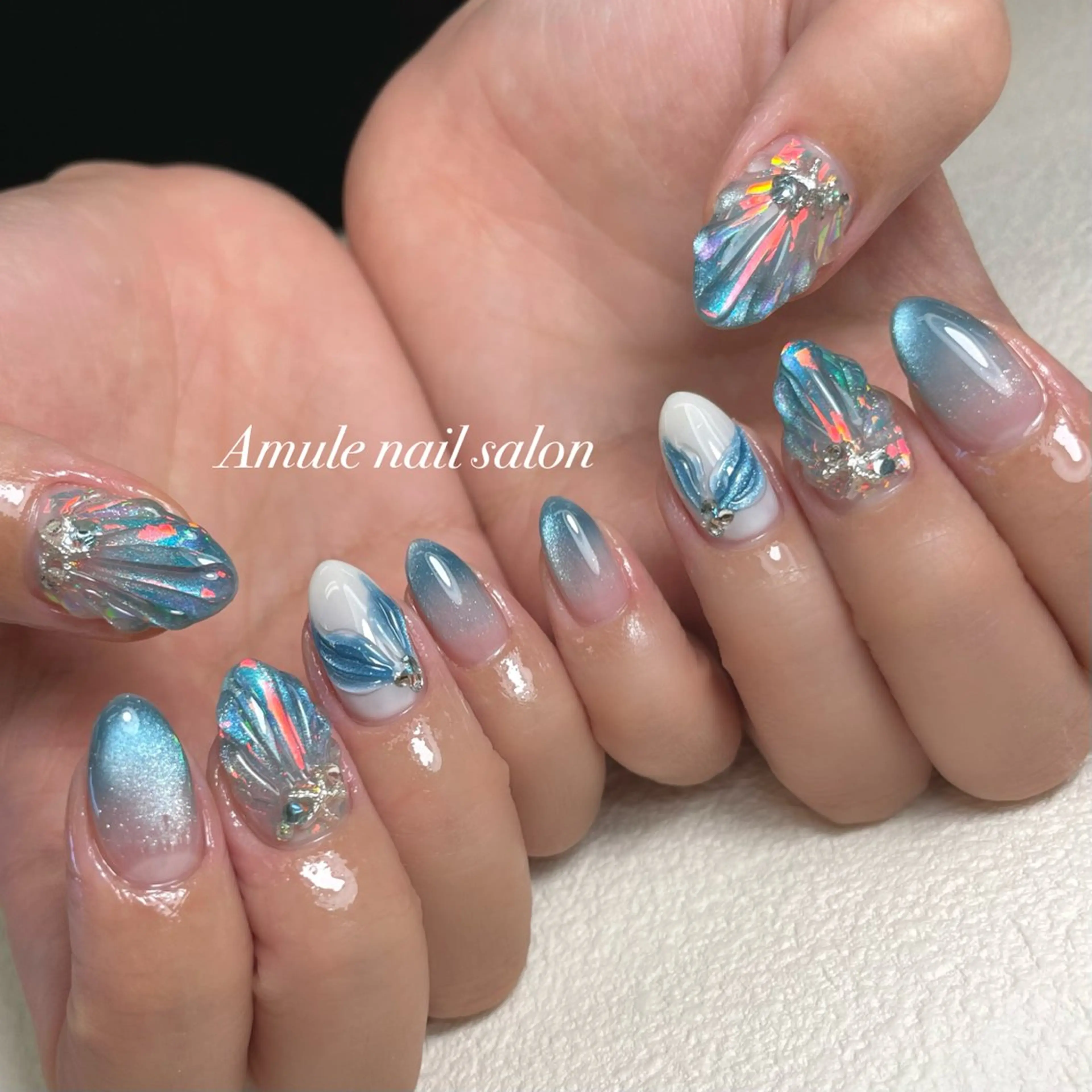ネイル マグネットネイル ハンドネイル Amule nailsalonのネイルデザイン
