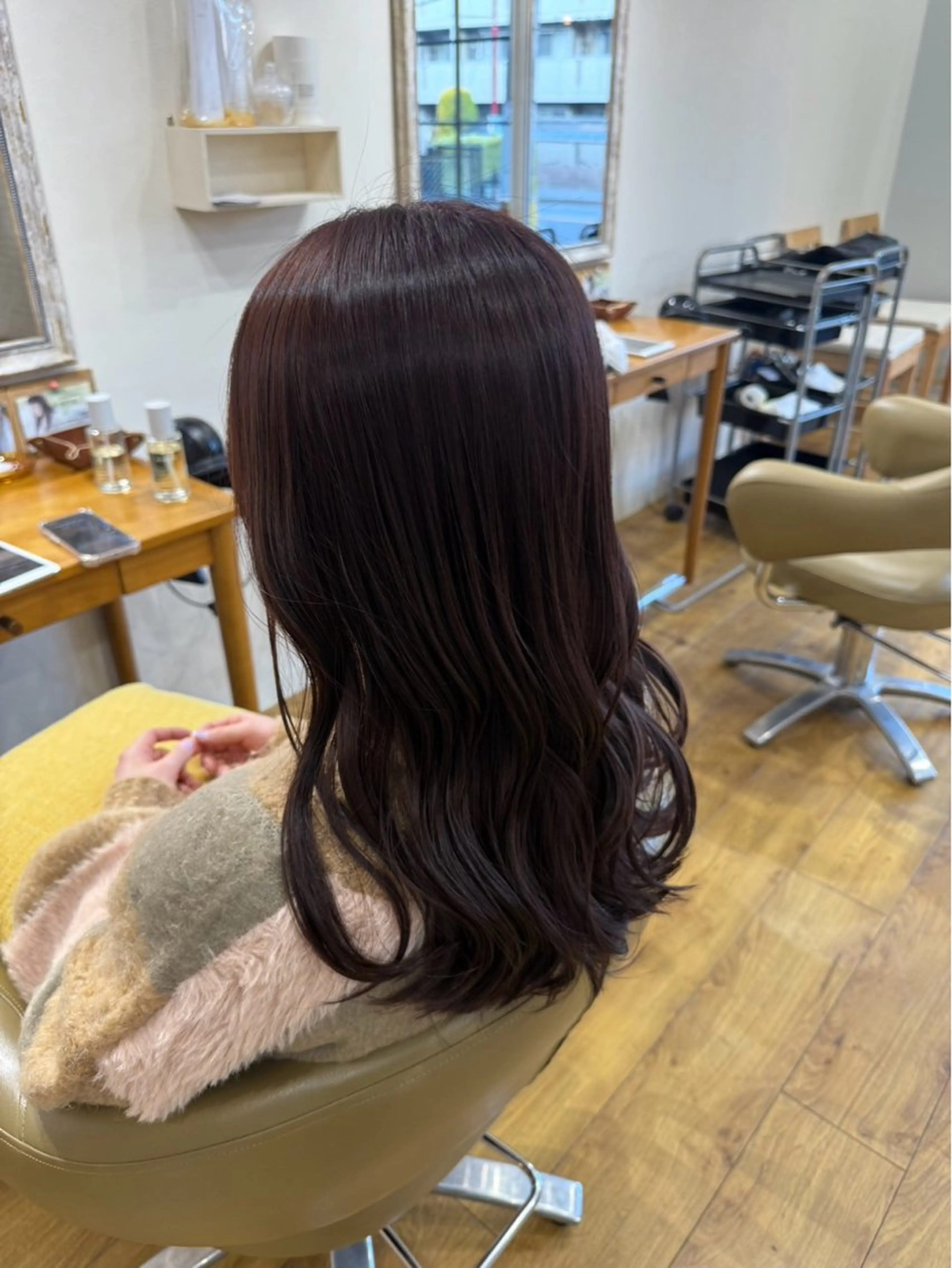 ロング カラー トゥサリ/ 海外ヘア/レイヤーのヘアスタイル