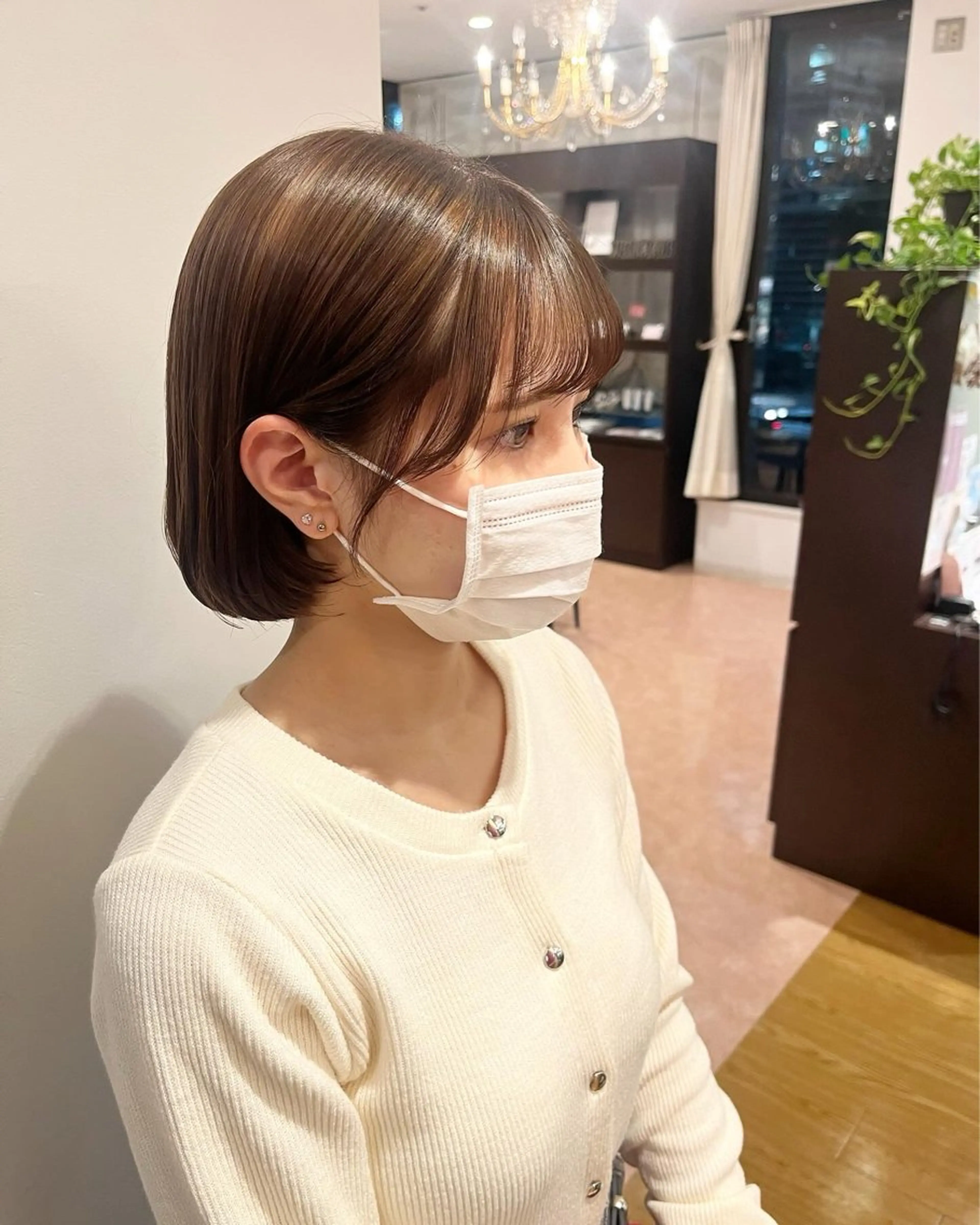 ショート ボブ 顔周りカット 小顔カット toiro／ fuminaのヘアスタイル