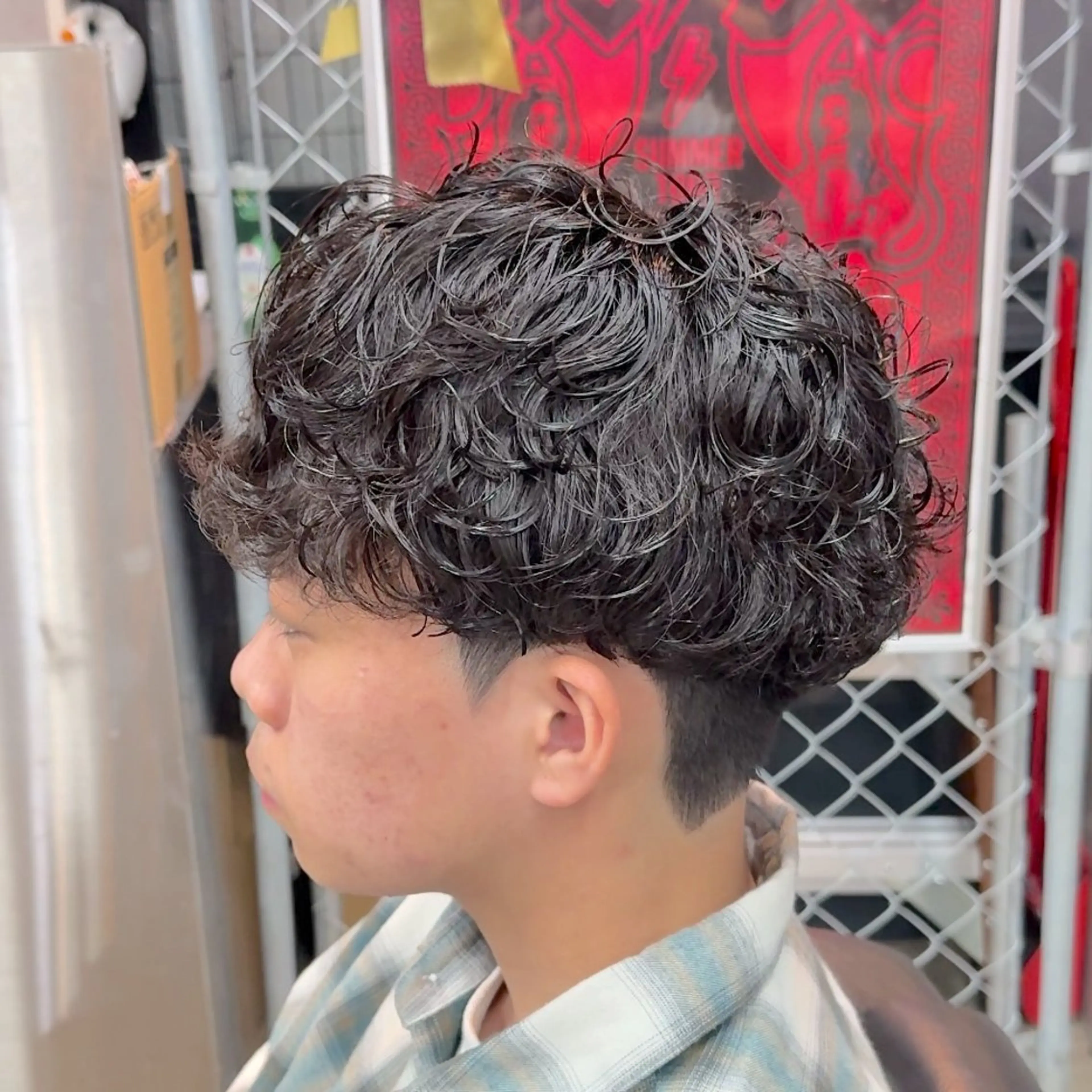 ショート パーマ ヘアアレンジ メンズ MENIN メンズ サロン　望月　涼太のヘアスタイル