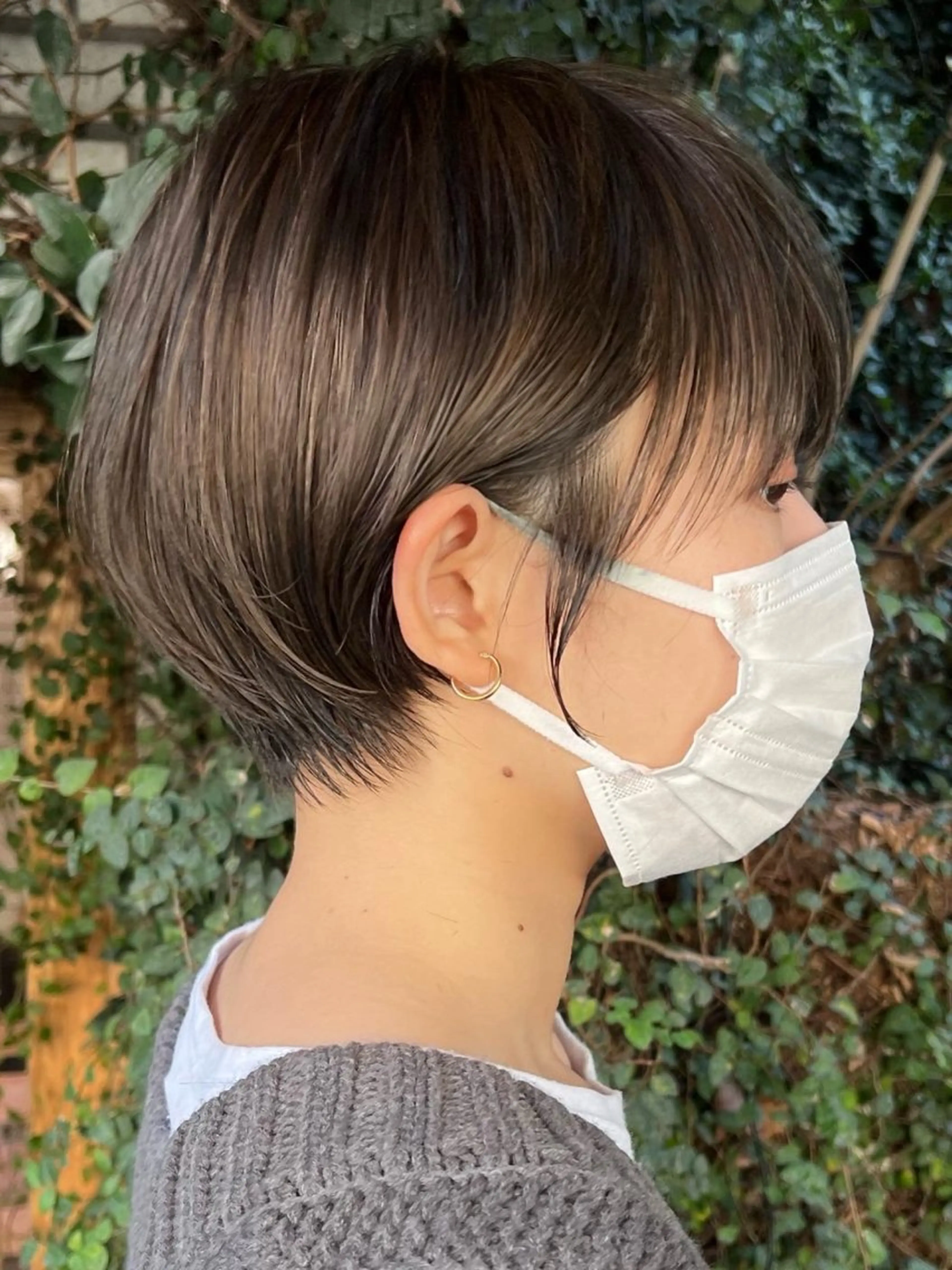 ショート 捺葵 @72tomi__のヘアスタイル