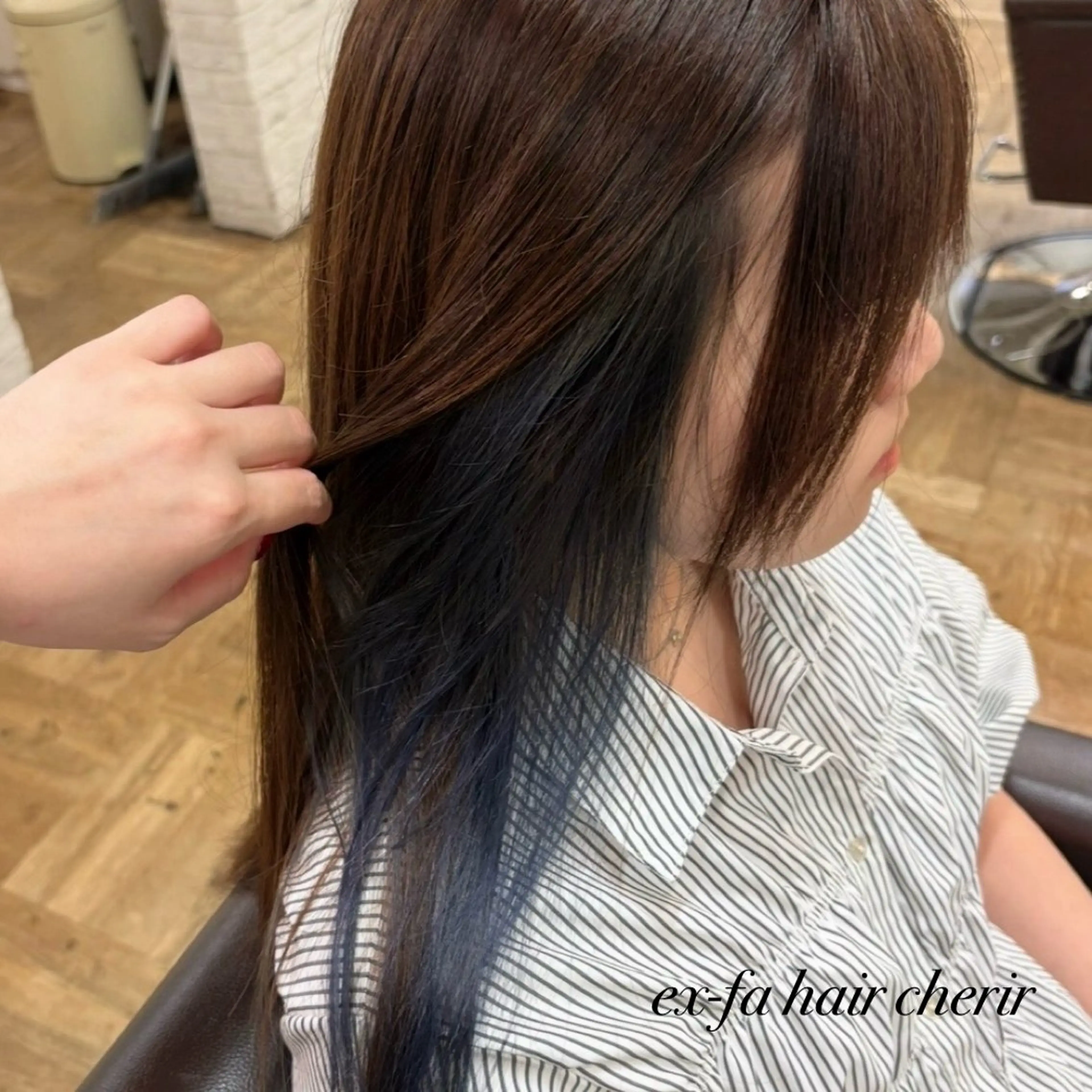 ロング カット ヘアカラー トリートメント タニグチ 南草津のヘアスタイル
