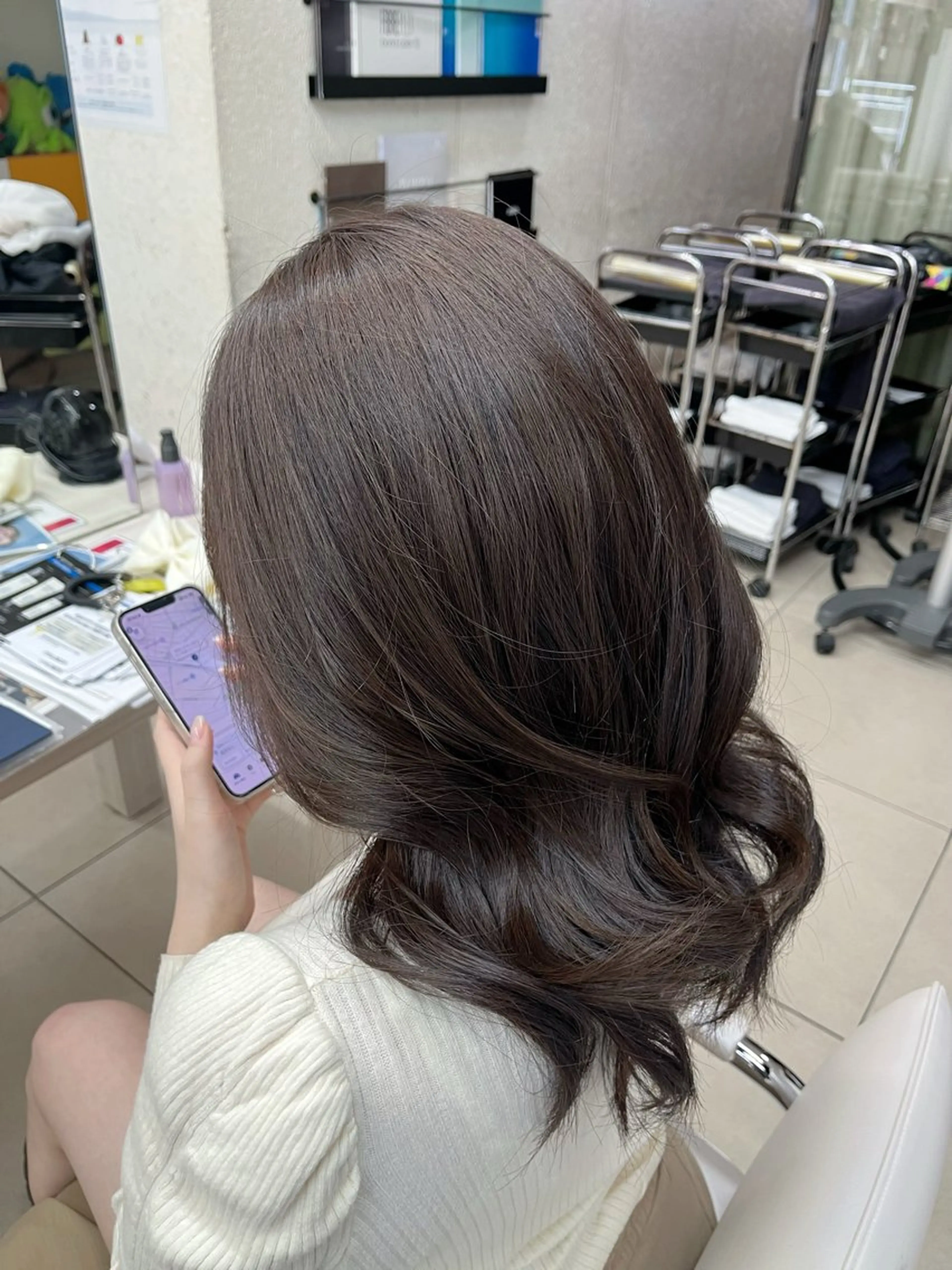 カラー ヘアカラー おがわあすか/東橋本 透明感・愛され🥞のヘアスタイル