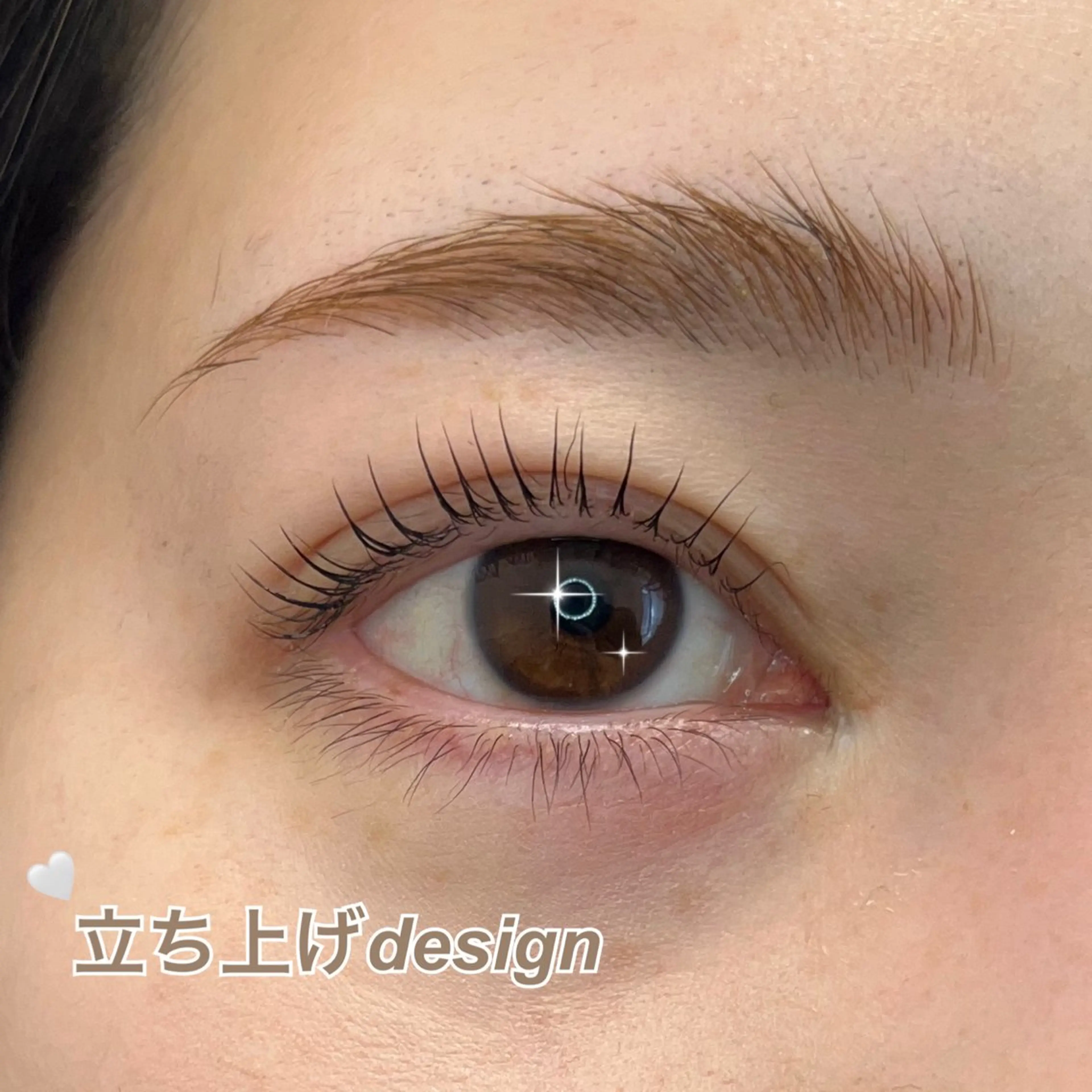 マツエク・マツパ 韓国風マツエク パリジェンヌラッシュリフト 一重×まつ毛パーマ 𝑟𝑖𝑛𝑎 🩵のマツエク・マツパデザイン