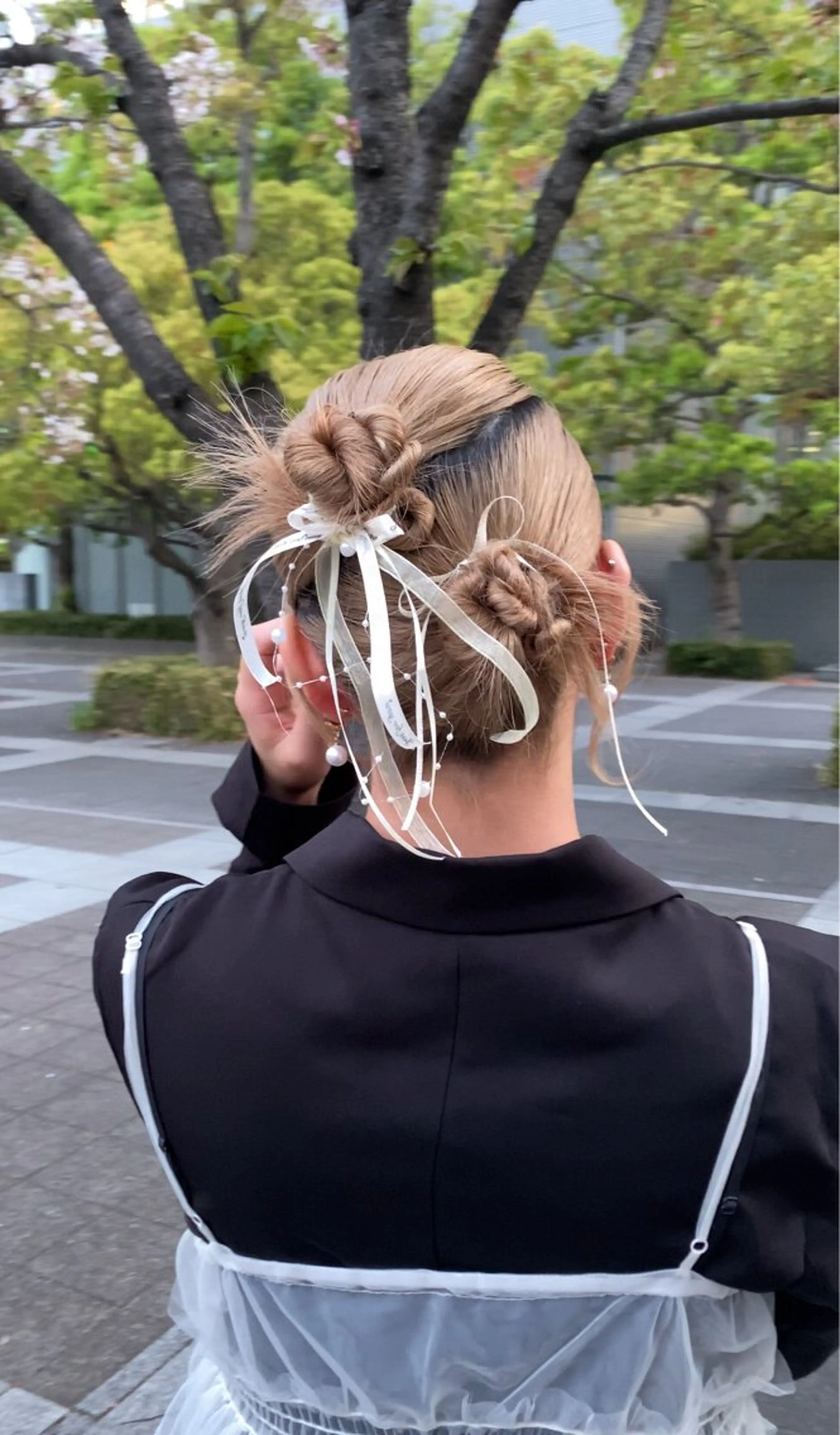 ミディアム 銀座/前髪顔まわり/ 透明感カラー/danのヘアスタイル