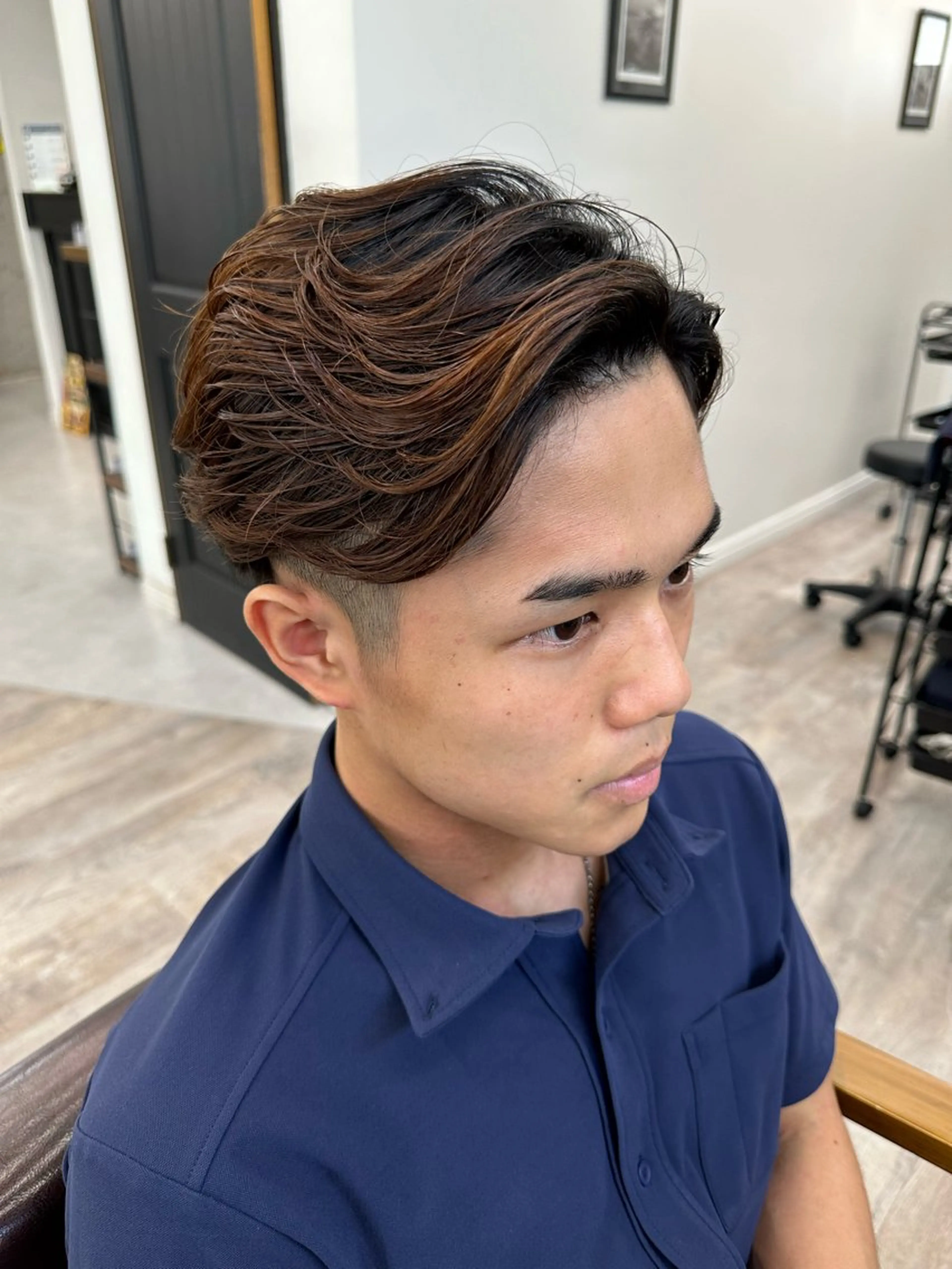 パーマ メンズ メンズパーマ カット パーマ 川口髪質改善ウルトワ 🌈毛島健樹🌈のヘアスタイル