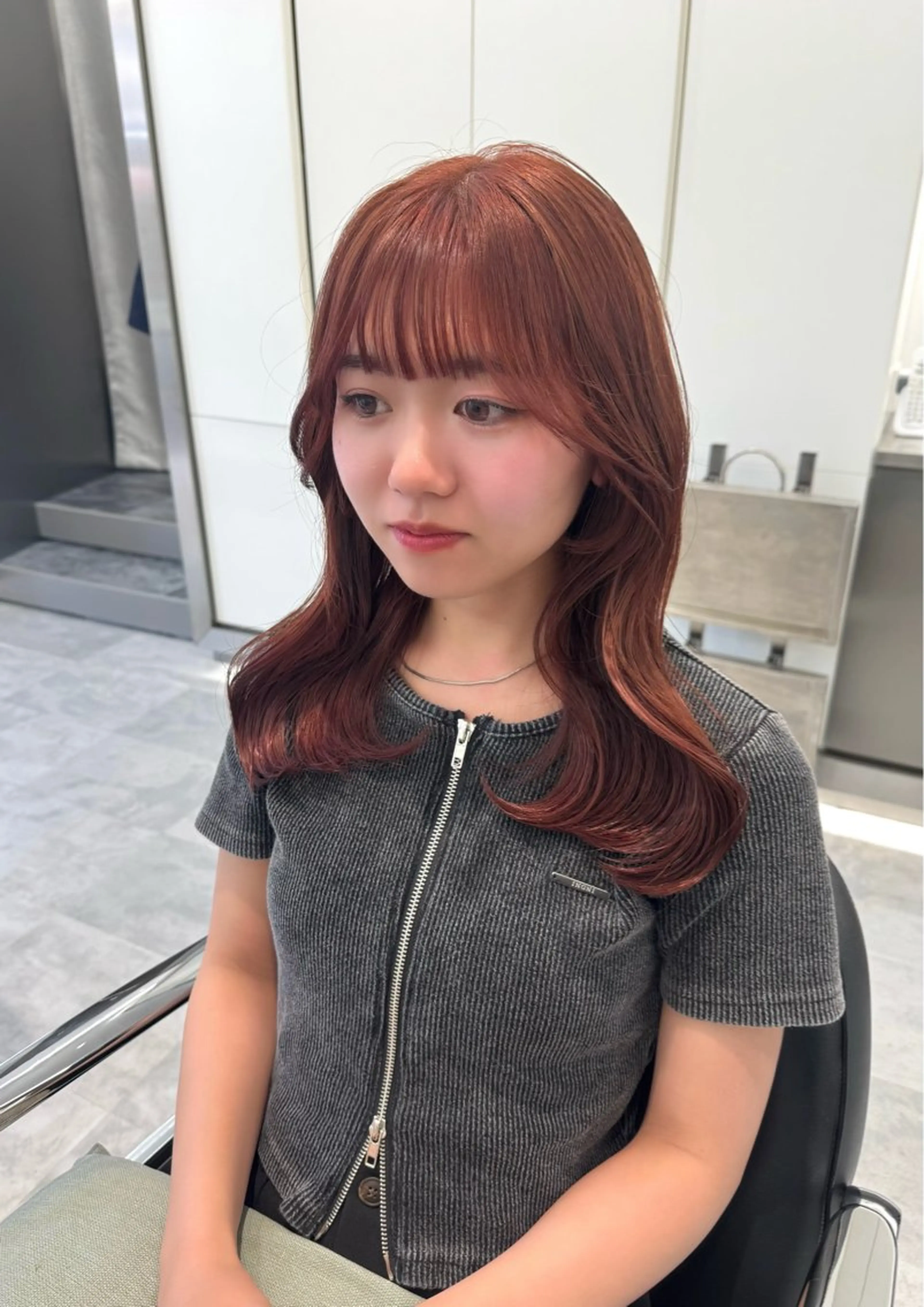 ロング カラー ヘアカラー ParveMix🍀 藤原愛未のヘアスタイル