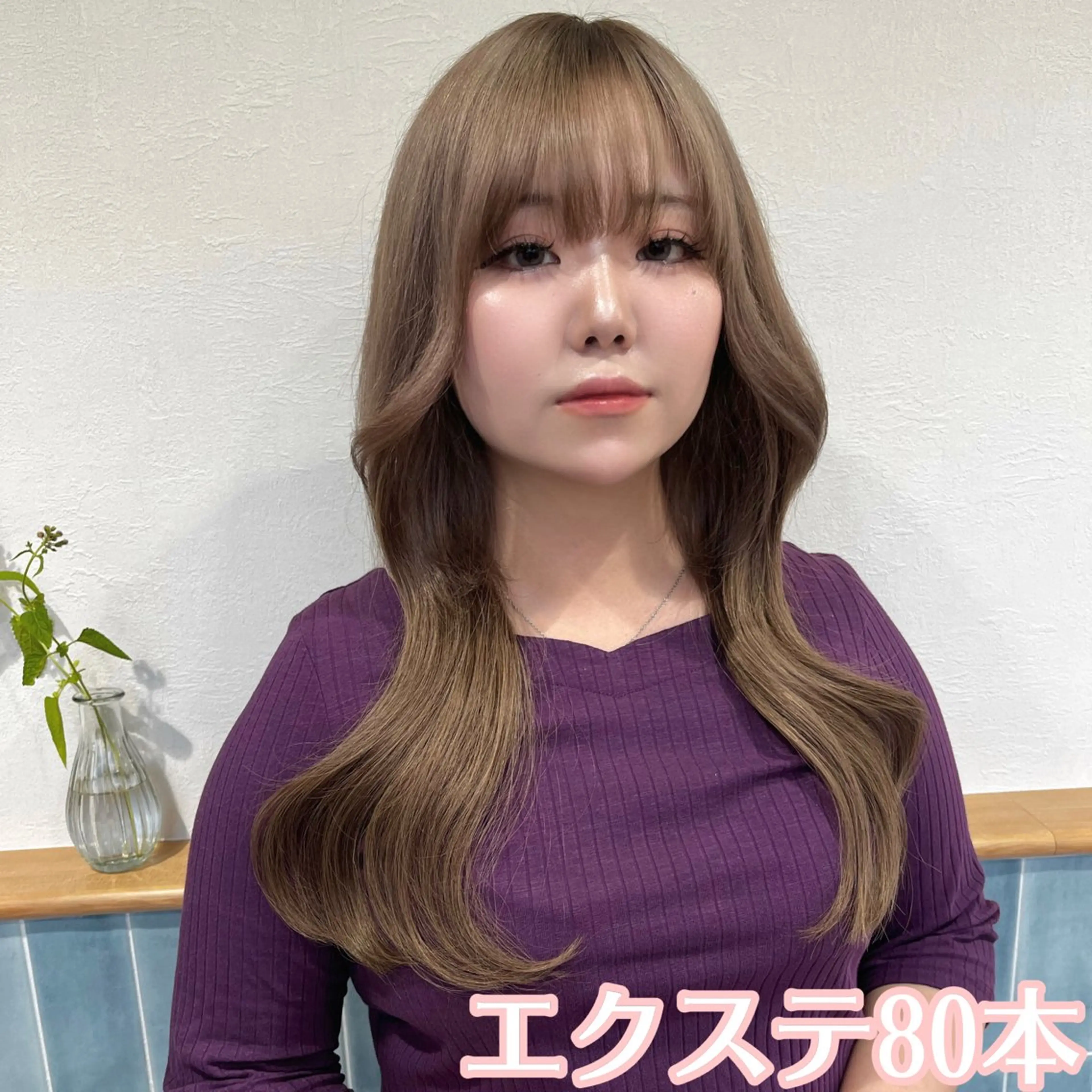 ロング カラー MOE🐈‍⬛🎀 エクステ/ワンホンのヘアスタイル